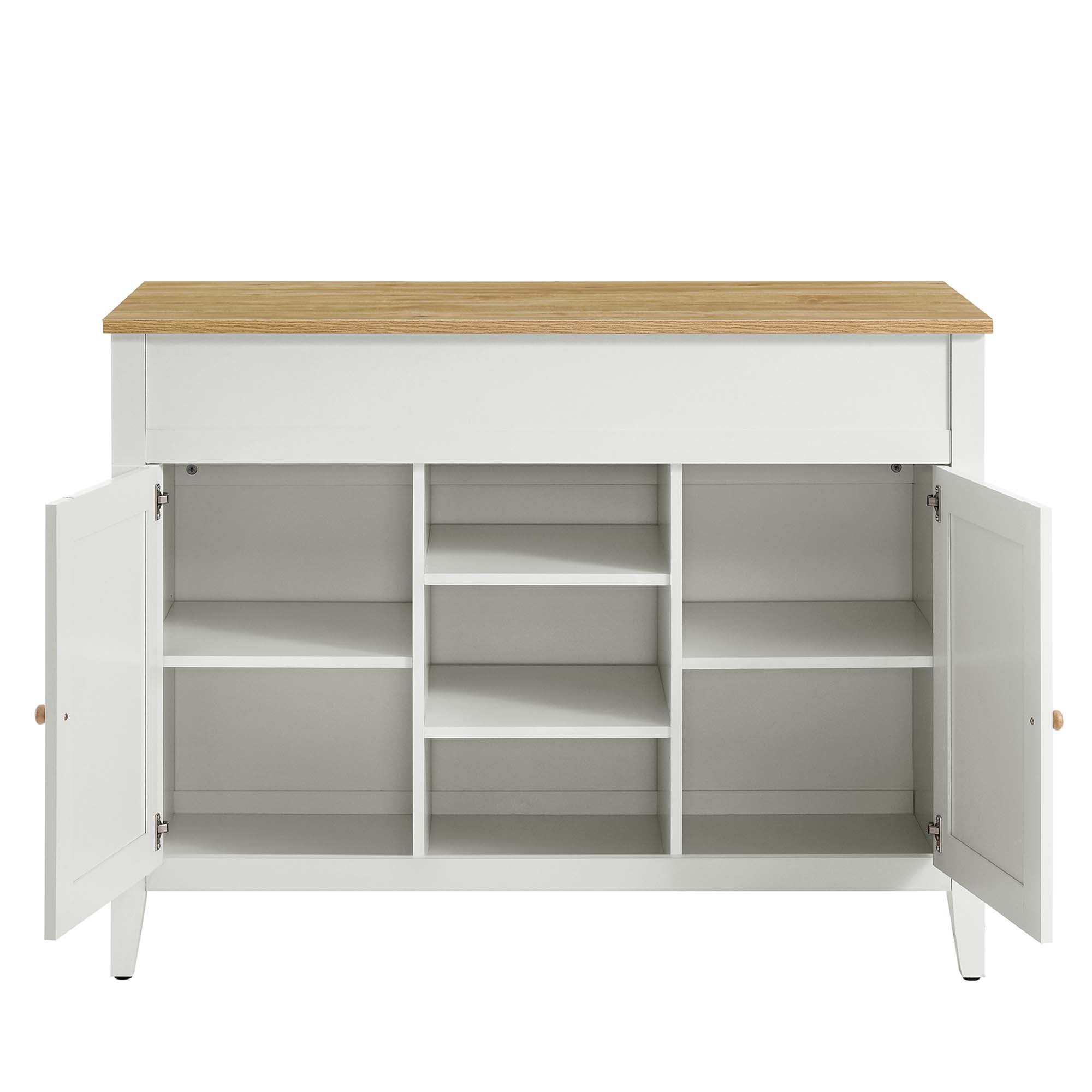 Garland Kitchen Island, Oak White