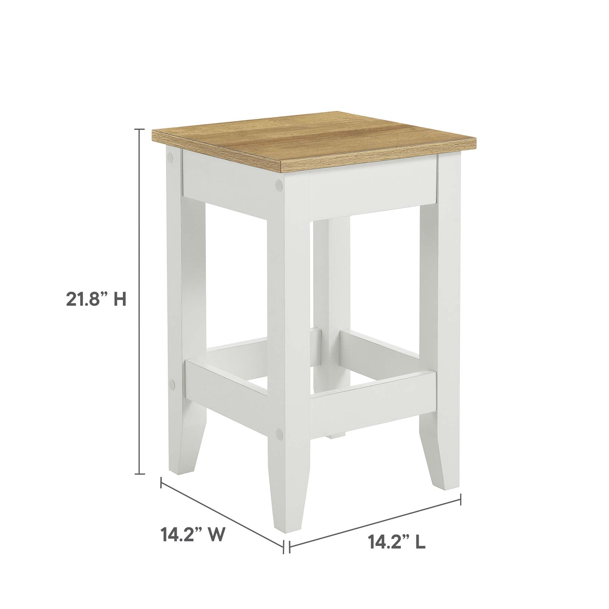 Sunbrook Kitchen Stool, Oak White