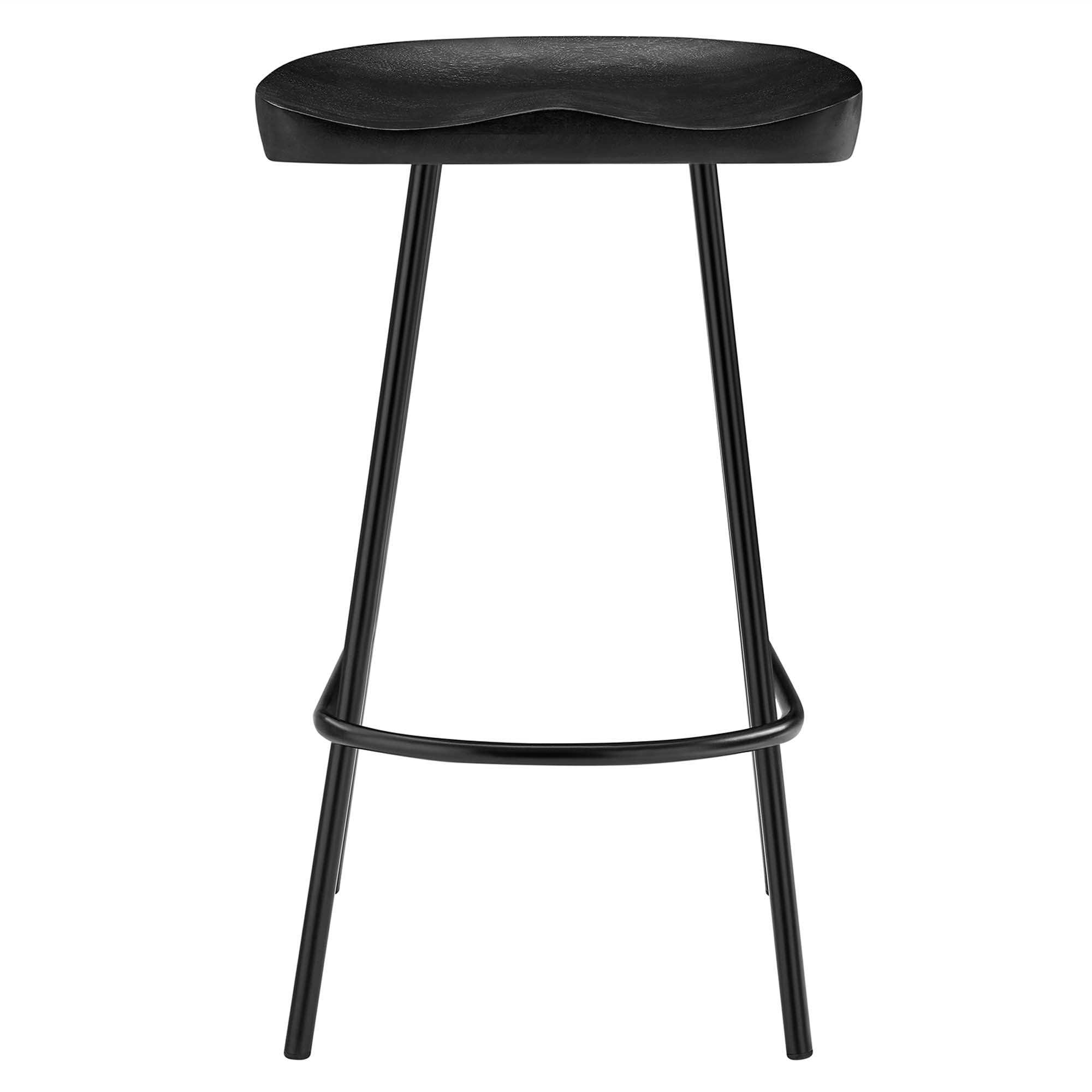 Concord Backless Wood Counter Stools Set of 2, Black