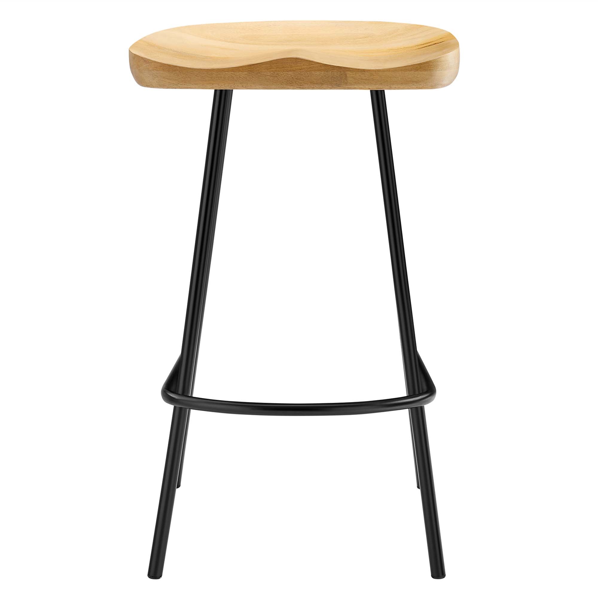 Concord Backless Wood Counter Stools Set of 2, Oak