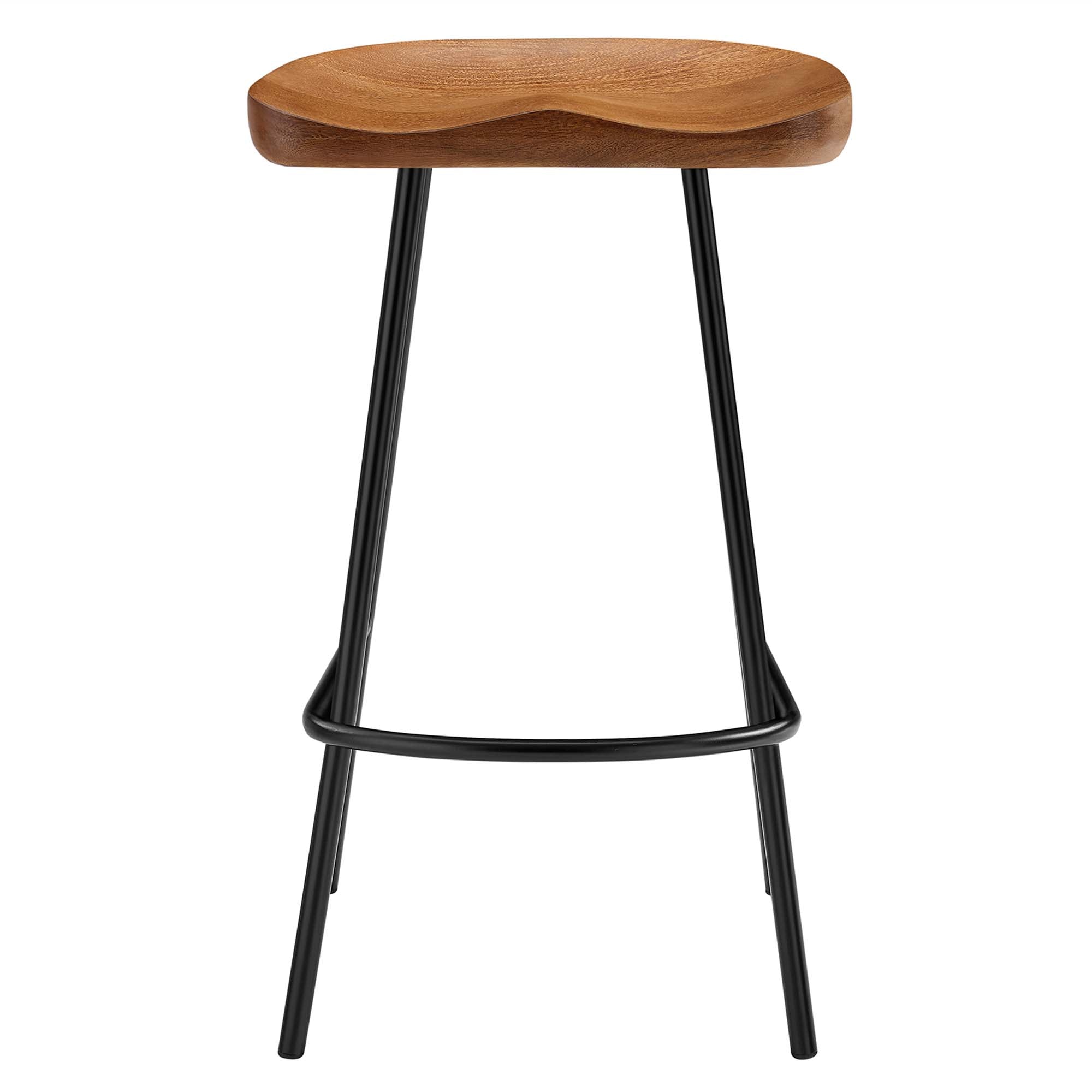 Concord Backless Wood Counter Stools Set of 2, Walnut