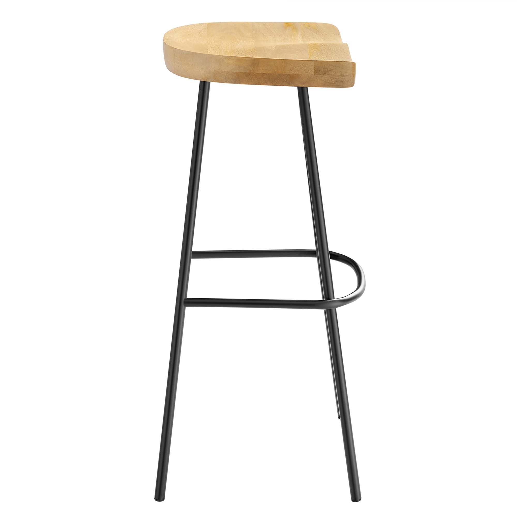 Concord Backless Wood Bar Stools Set of 2, Oak