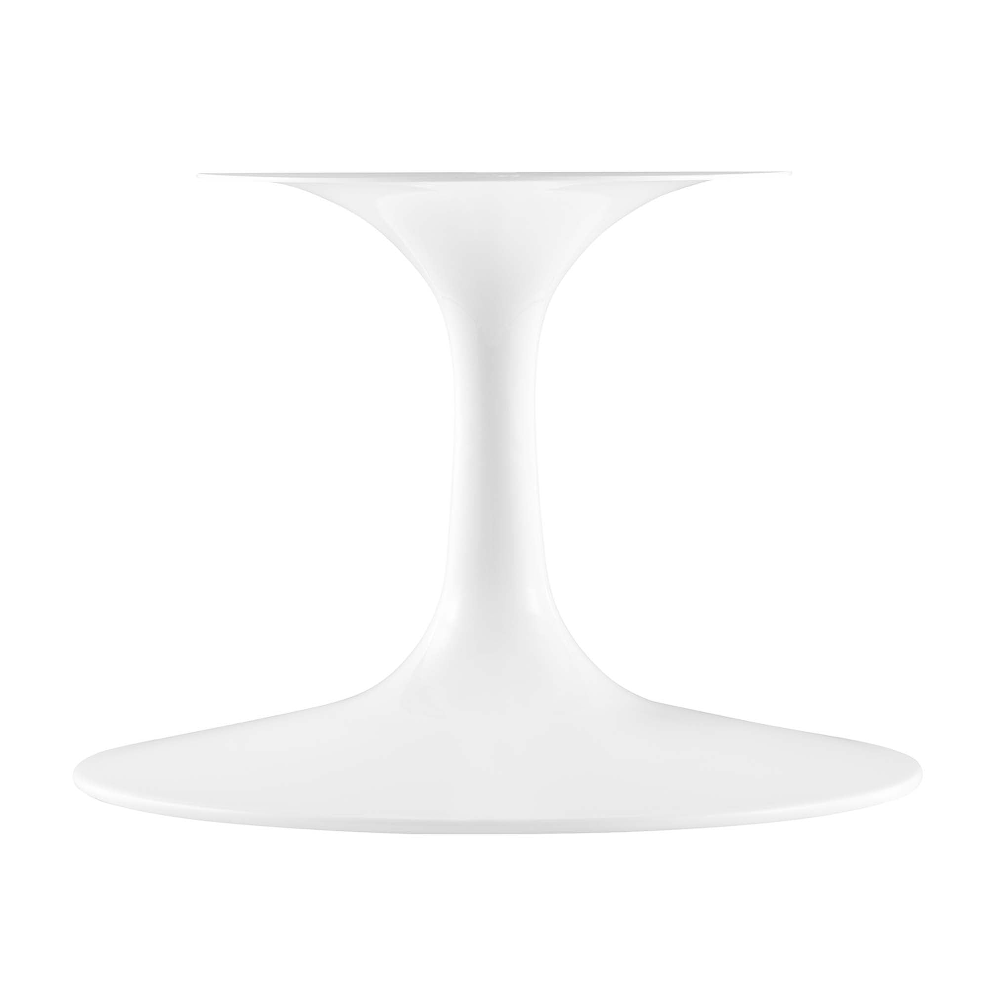 Lippa 36" Round Faux Travertine Coffee Table, White Travertine