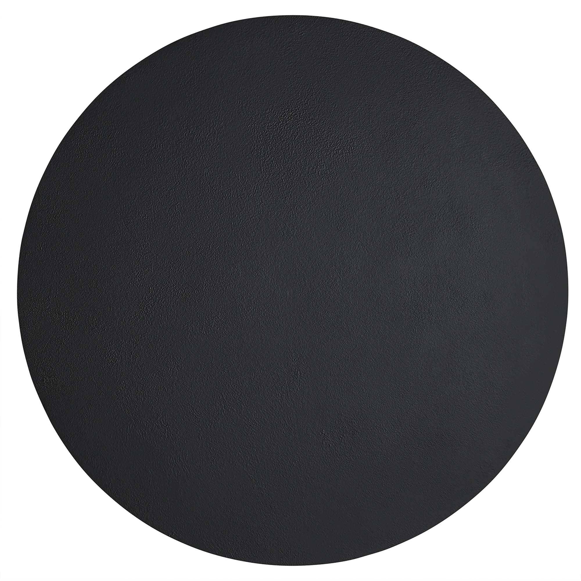 Caspian Round Concrete Coffee Table, Black