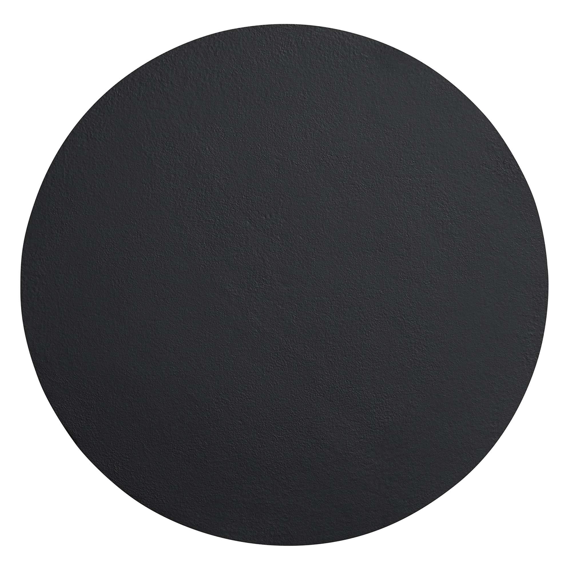 Caspian Round Concrete Side Table, Black