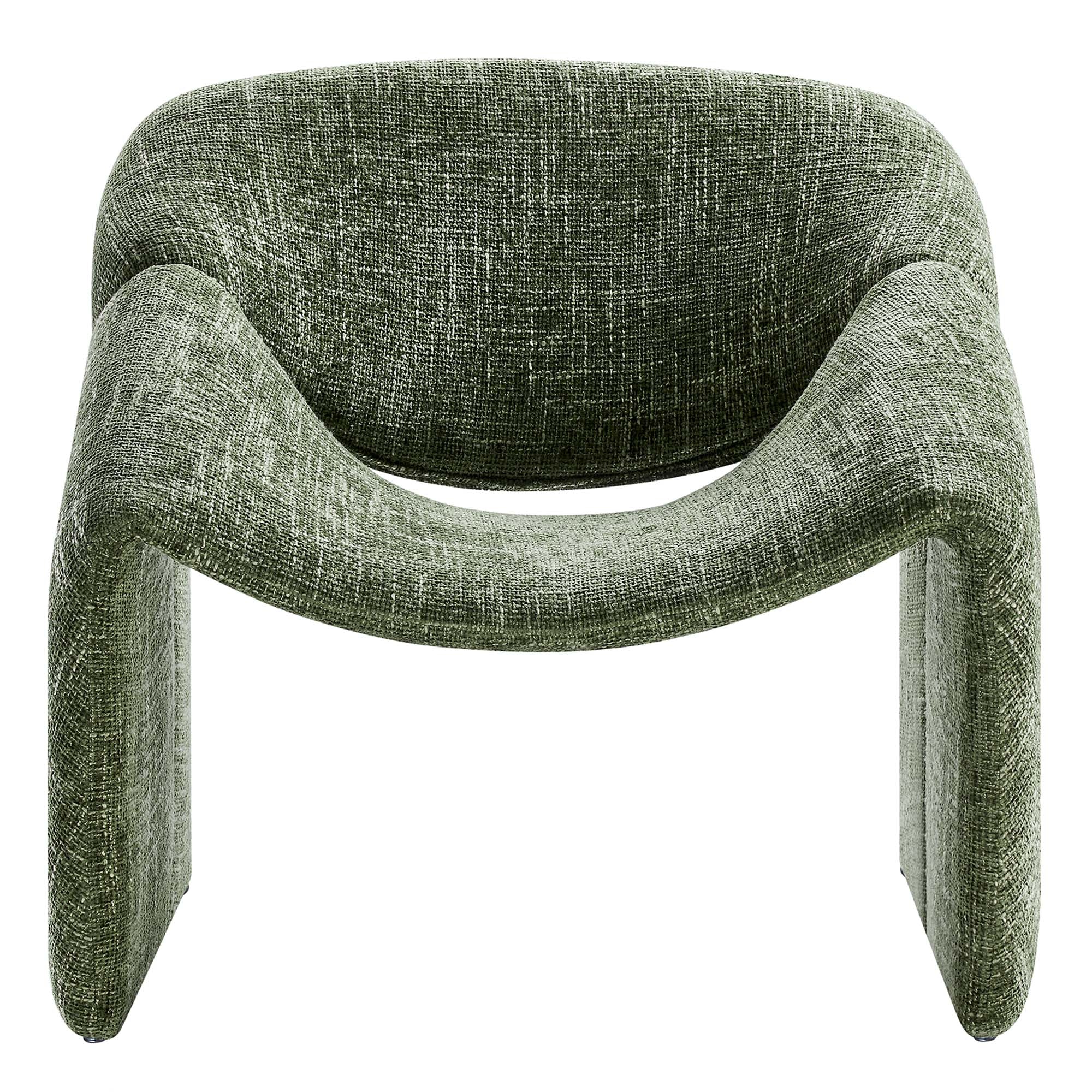 Vivi Chenille Upholstered Accent Chair, Basil