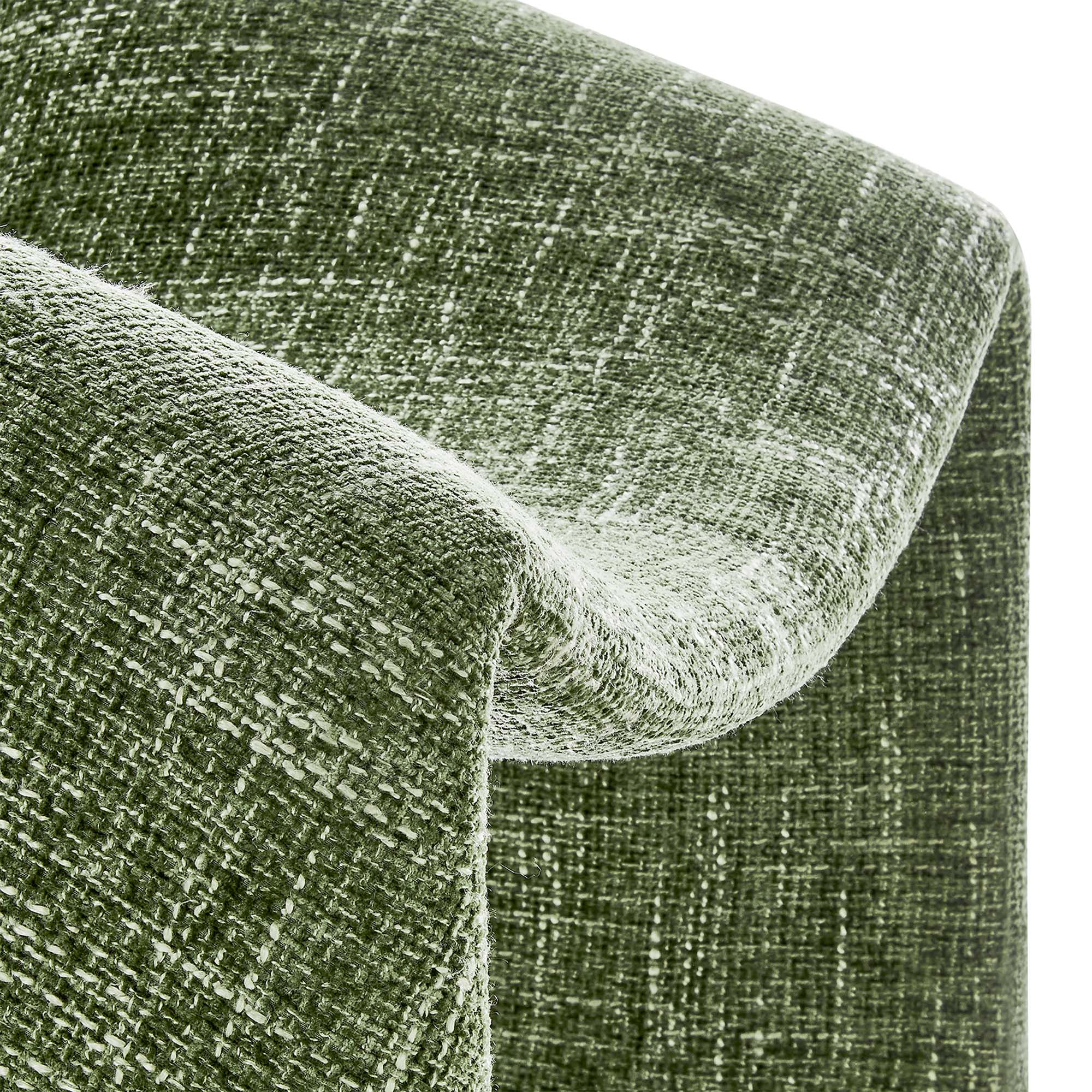 Vivi Chenille Upholstered Accent Chair, Basil