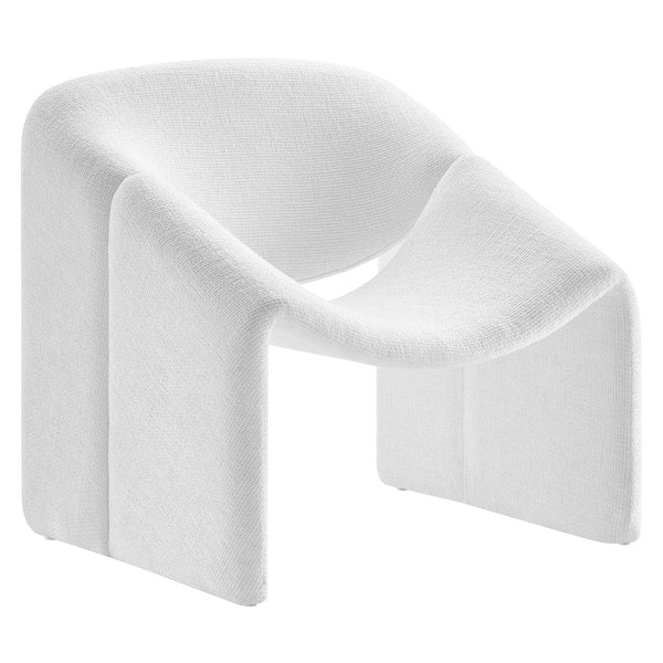 Vivi Chenille Upholstered Accent Chair, Frost