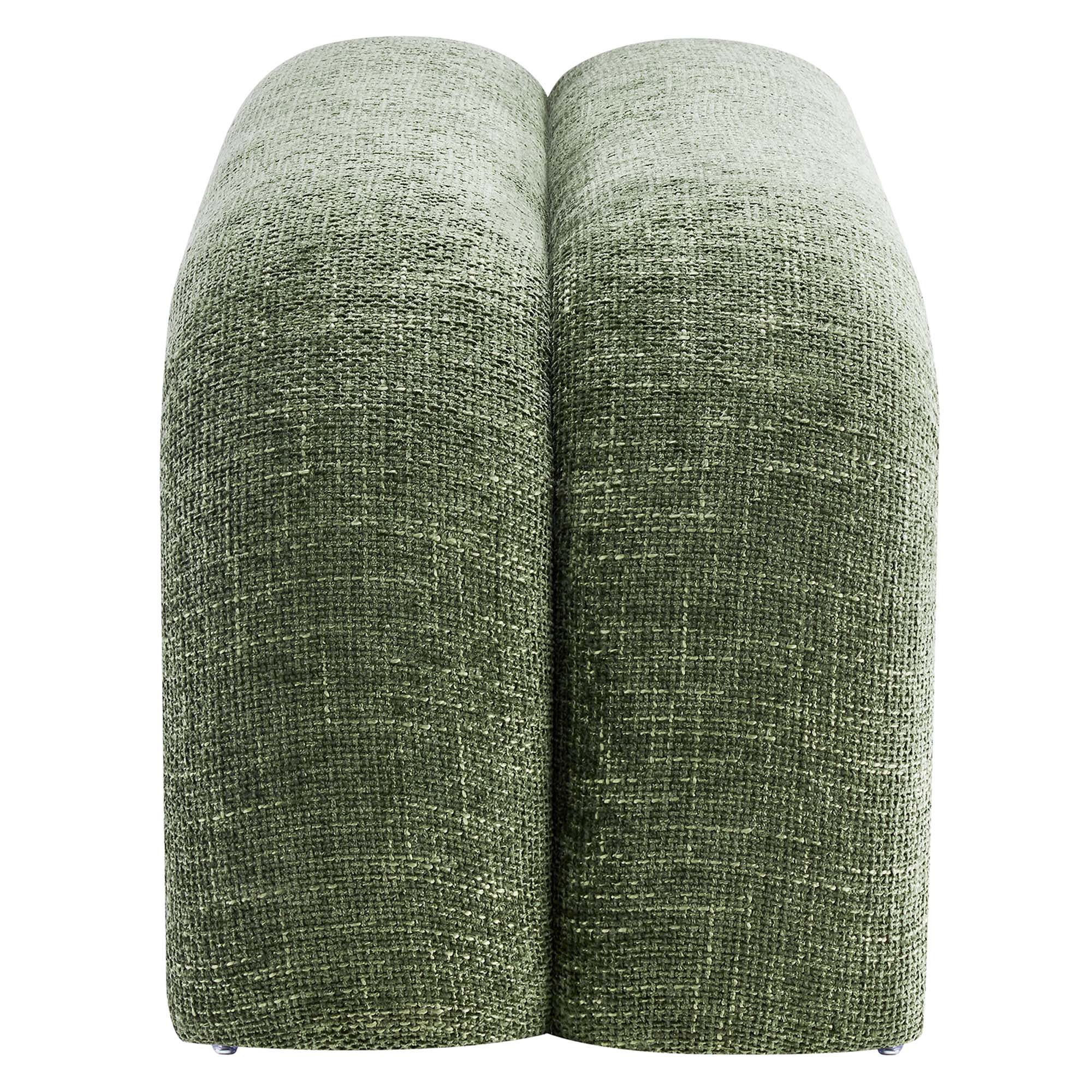 Dax 50.5" Chenille Upholstered Accent Bench, Basil