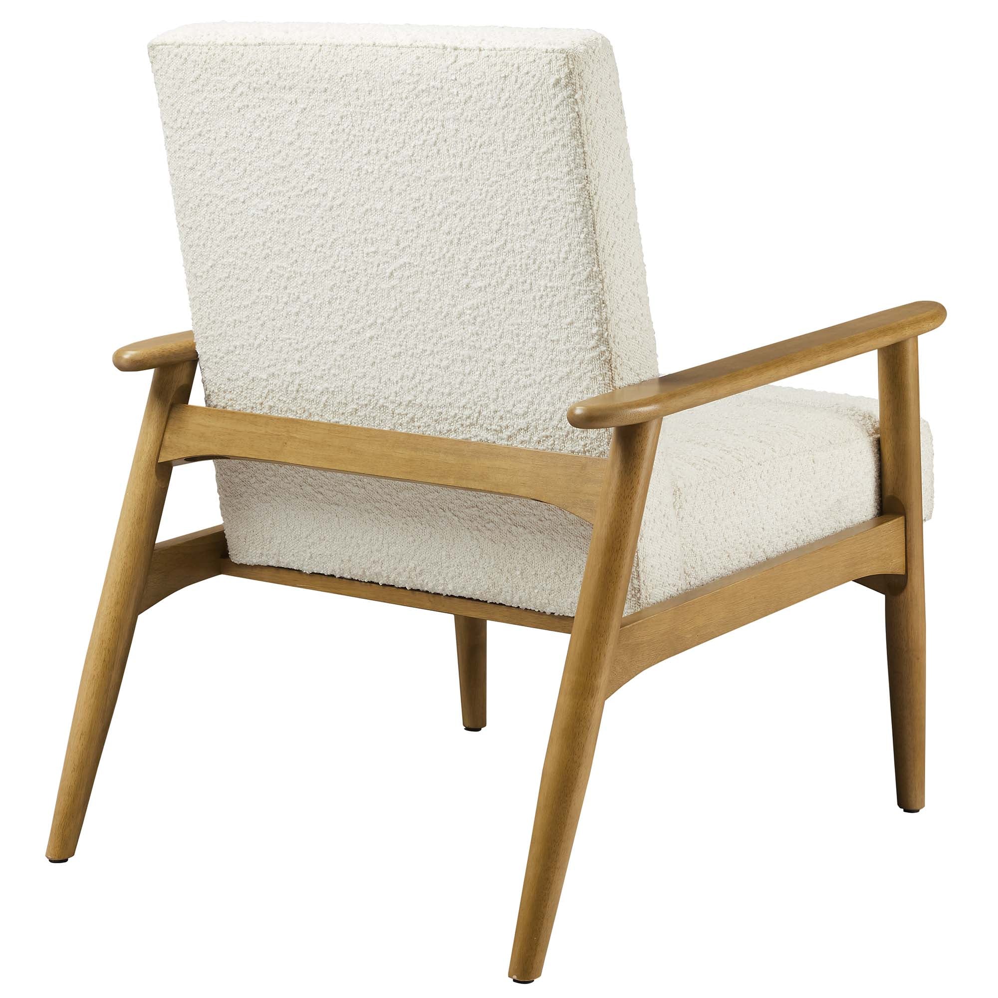Jensen Boucle Fabric Accent Chair, Ivory