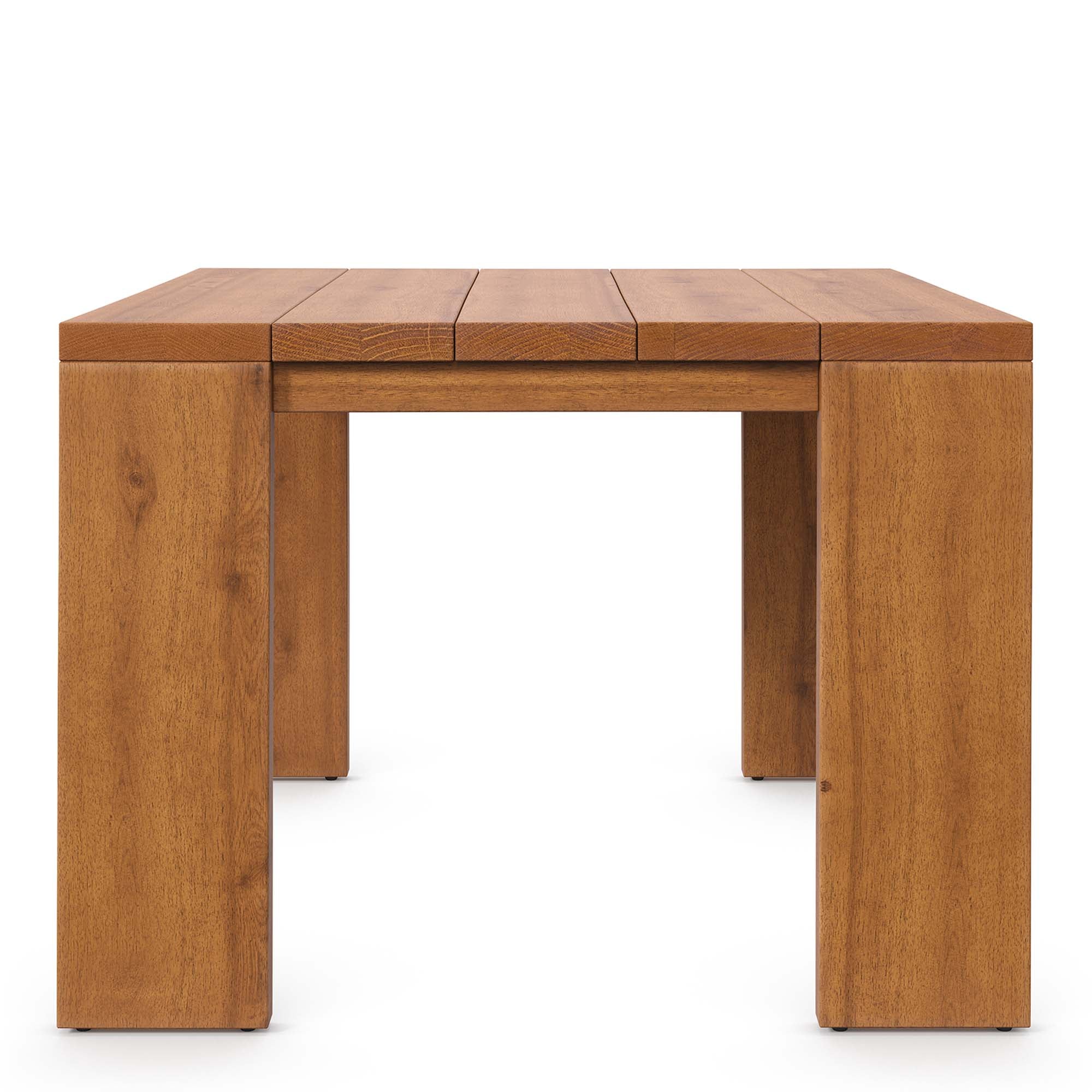 Tahoe 3-Piece Outdoor Patio Acacia Wood Furniture Set, Natural Cocoa