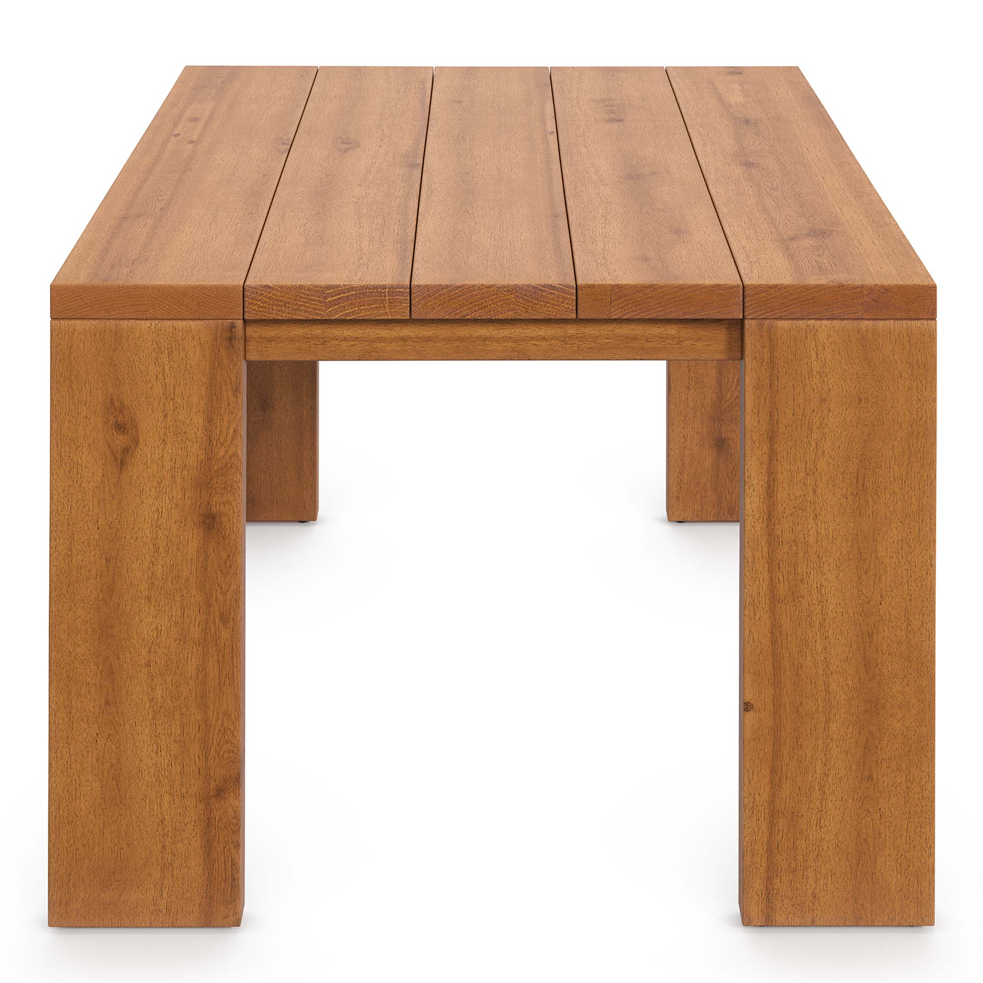 Tahoe 3-Piece Outdoor Patio Acacia Wood Furniture Set, Natural Cocoa