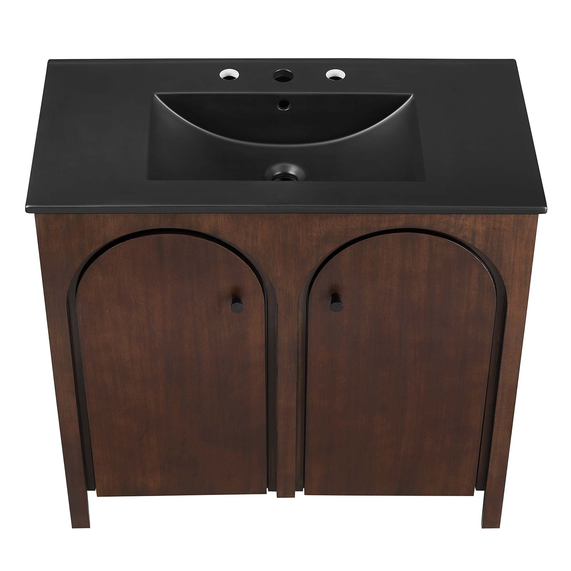 Appia 36" Bathroom Vanity, Walnut Black