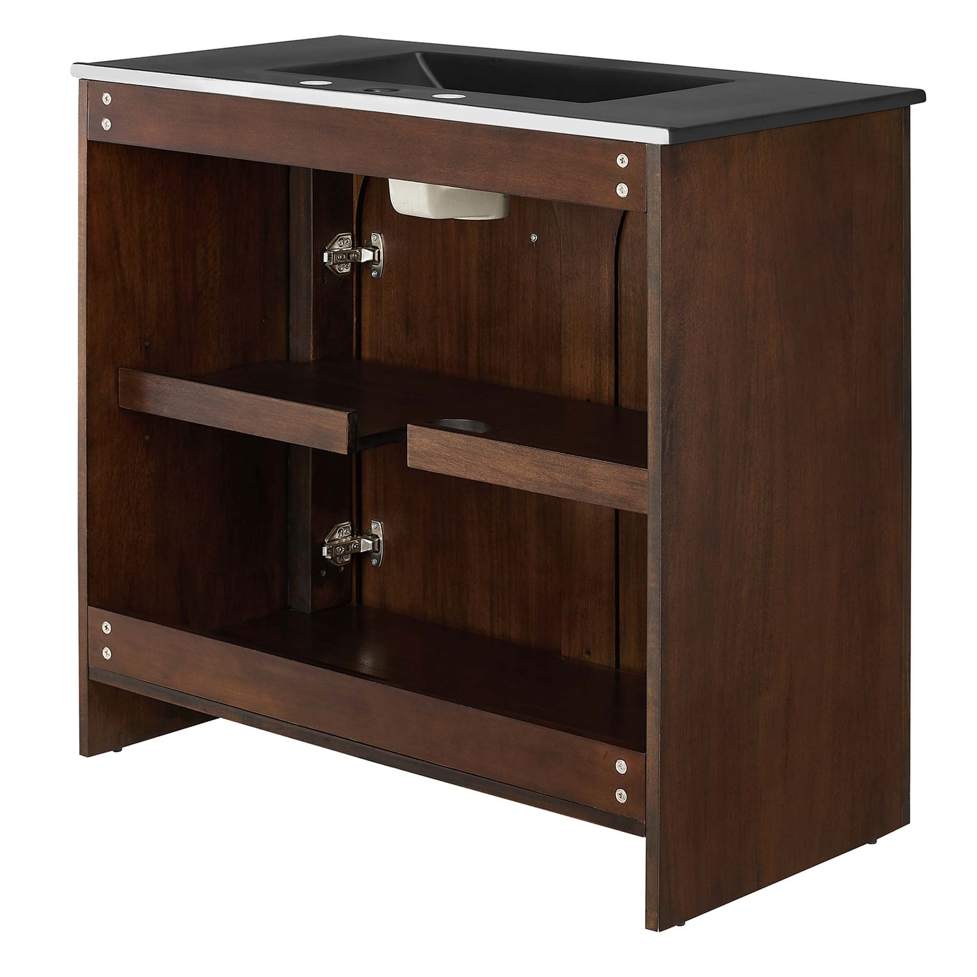 Appia 36" Bathroom Vanity, Walnut Black