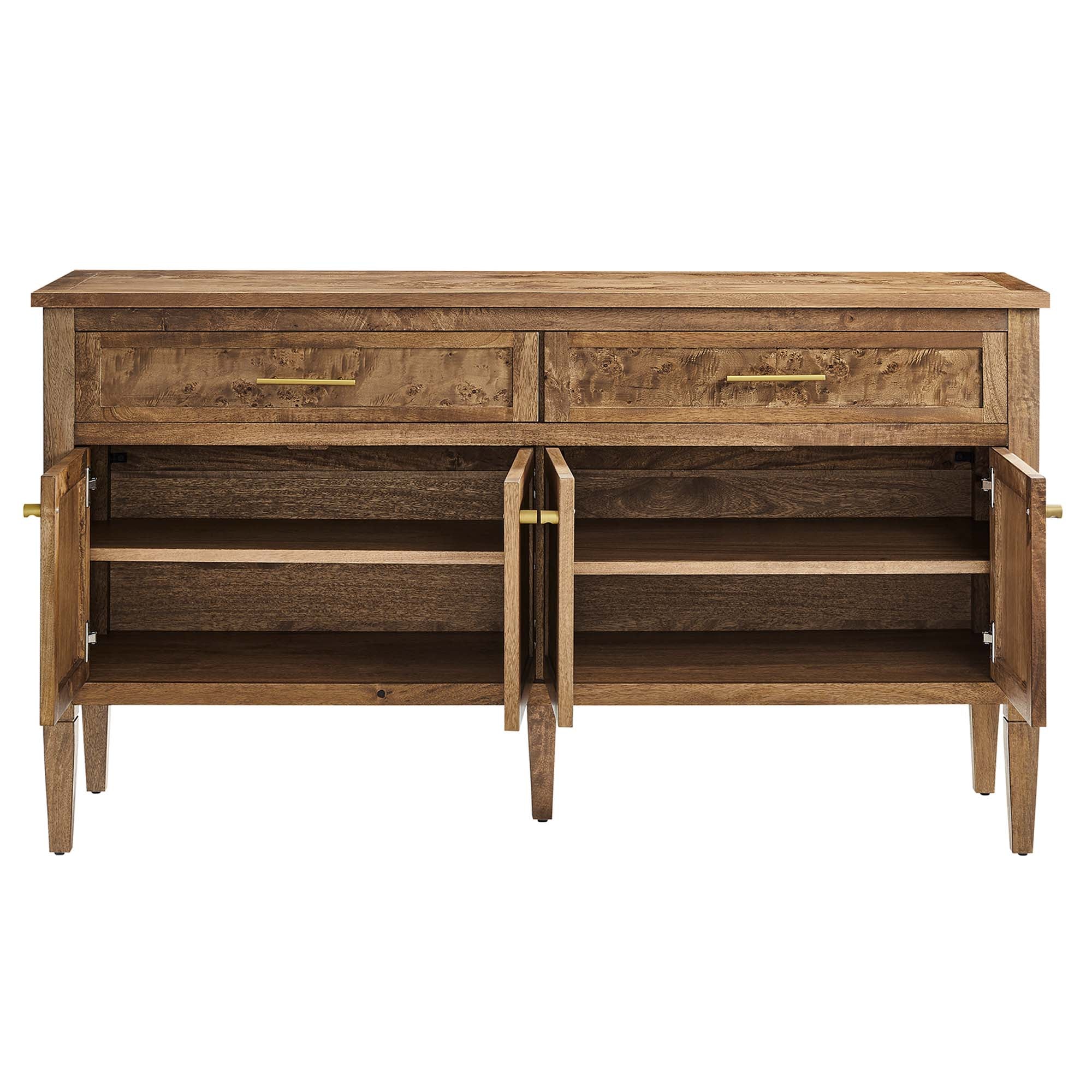 Elysian 62" Wood Sideboard, Brown