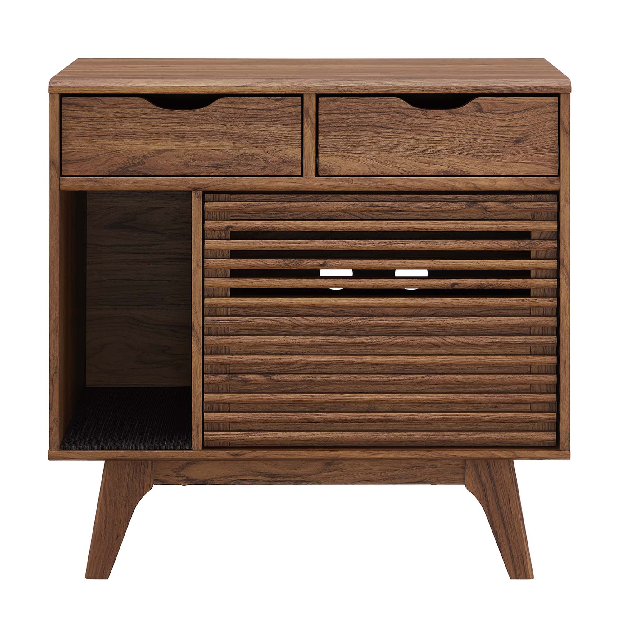 Render Cat Cabinet, Walnut