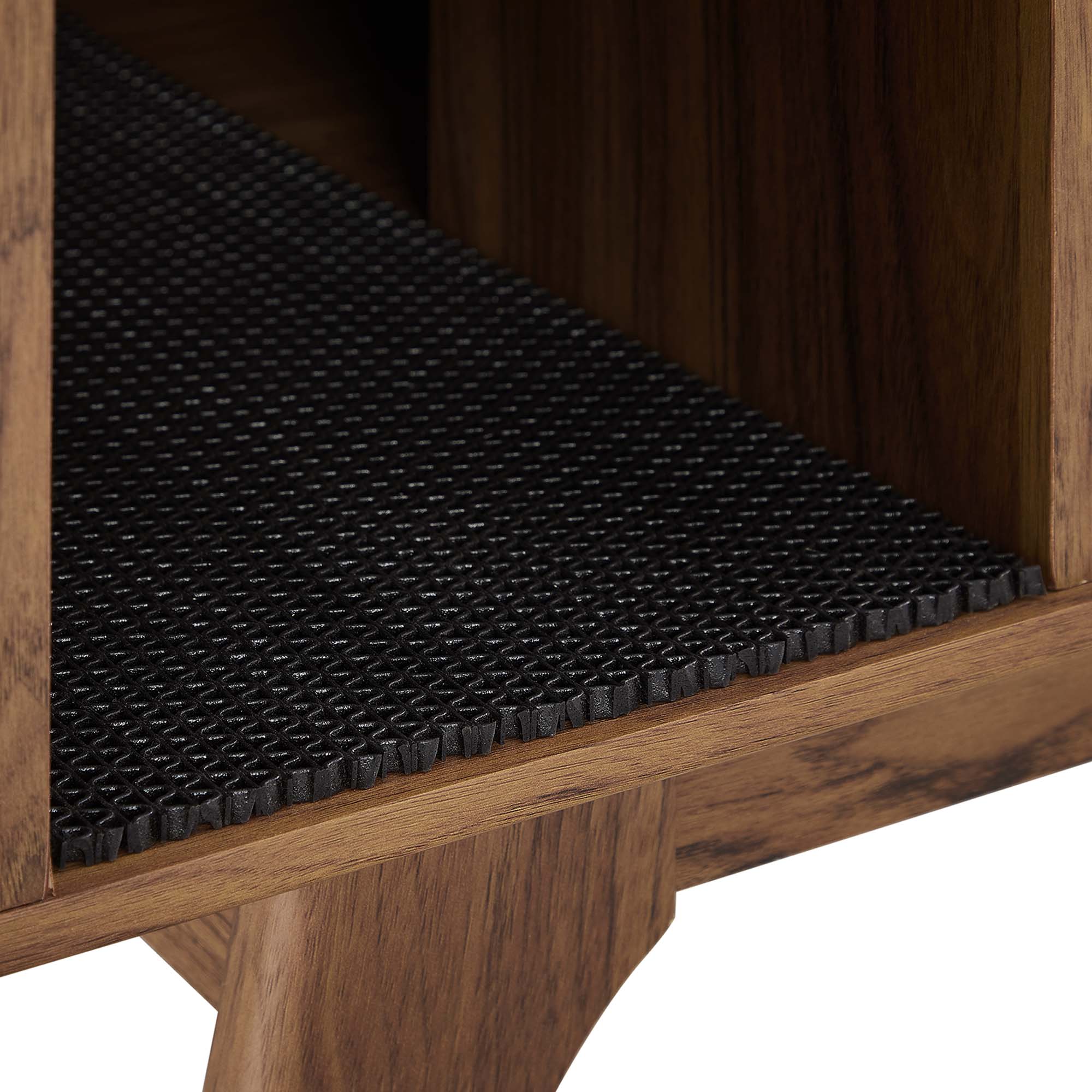 Render Cat Cabinet, Walnut