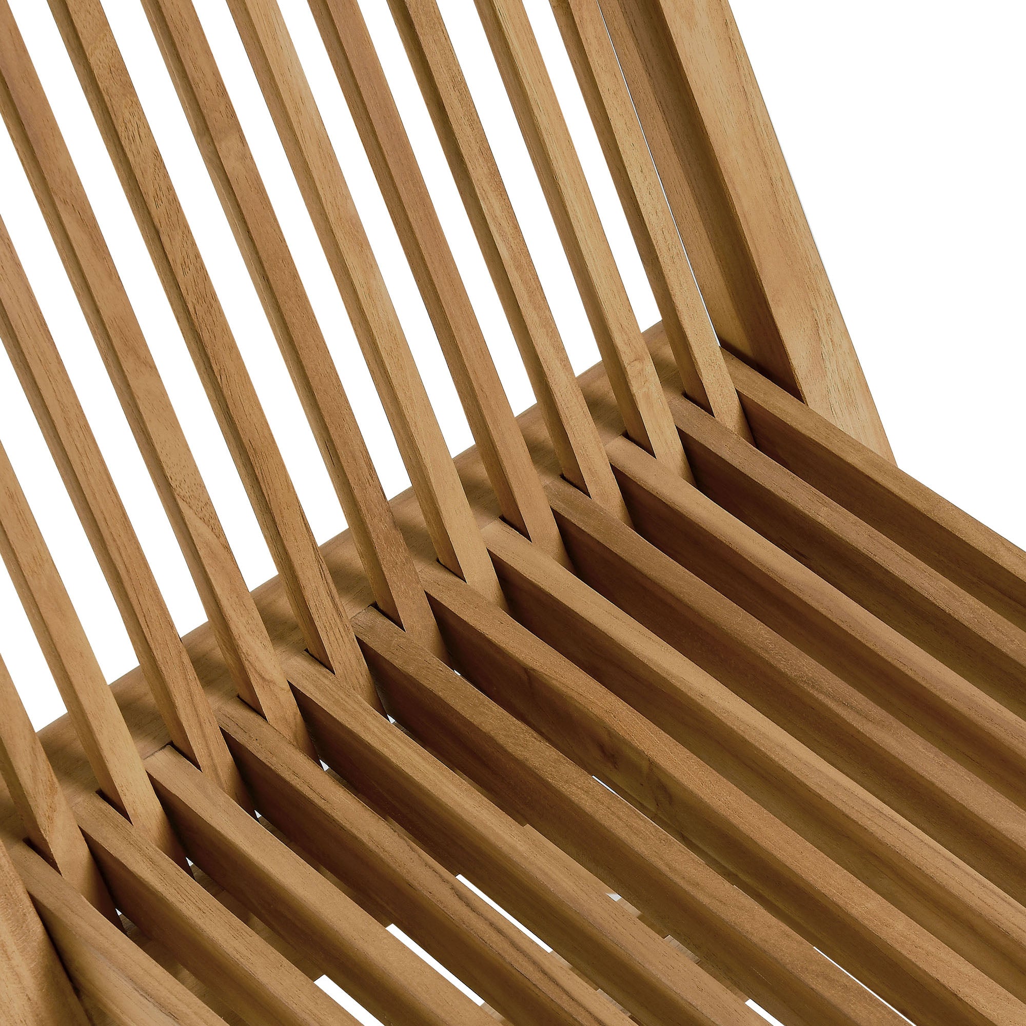 Vienna Outdoor Patio Teak Wood Folding Dining Chairs Set of 4, Natural