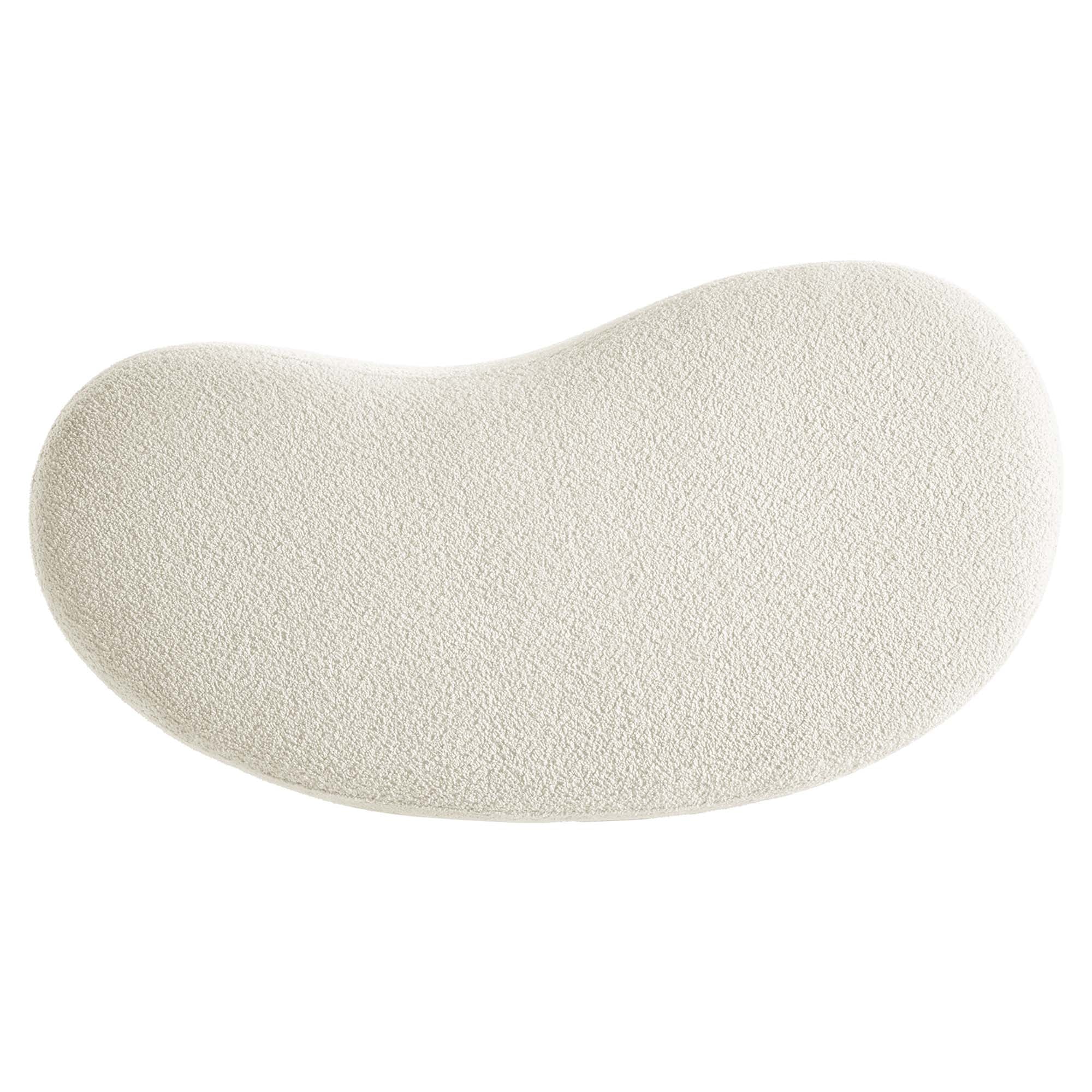 Nimbus 48" Upholstered Ottoman Bench, Cream