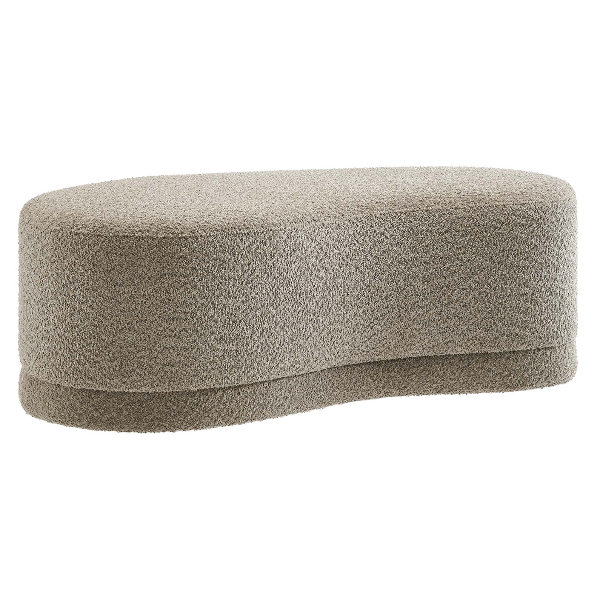 Nimbus 48" Upholstered Ottoman Bench, Oat