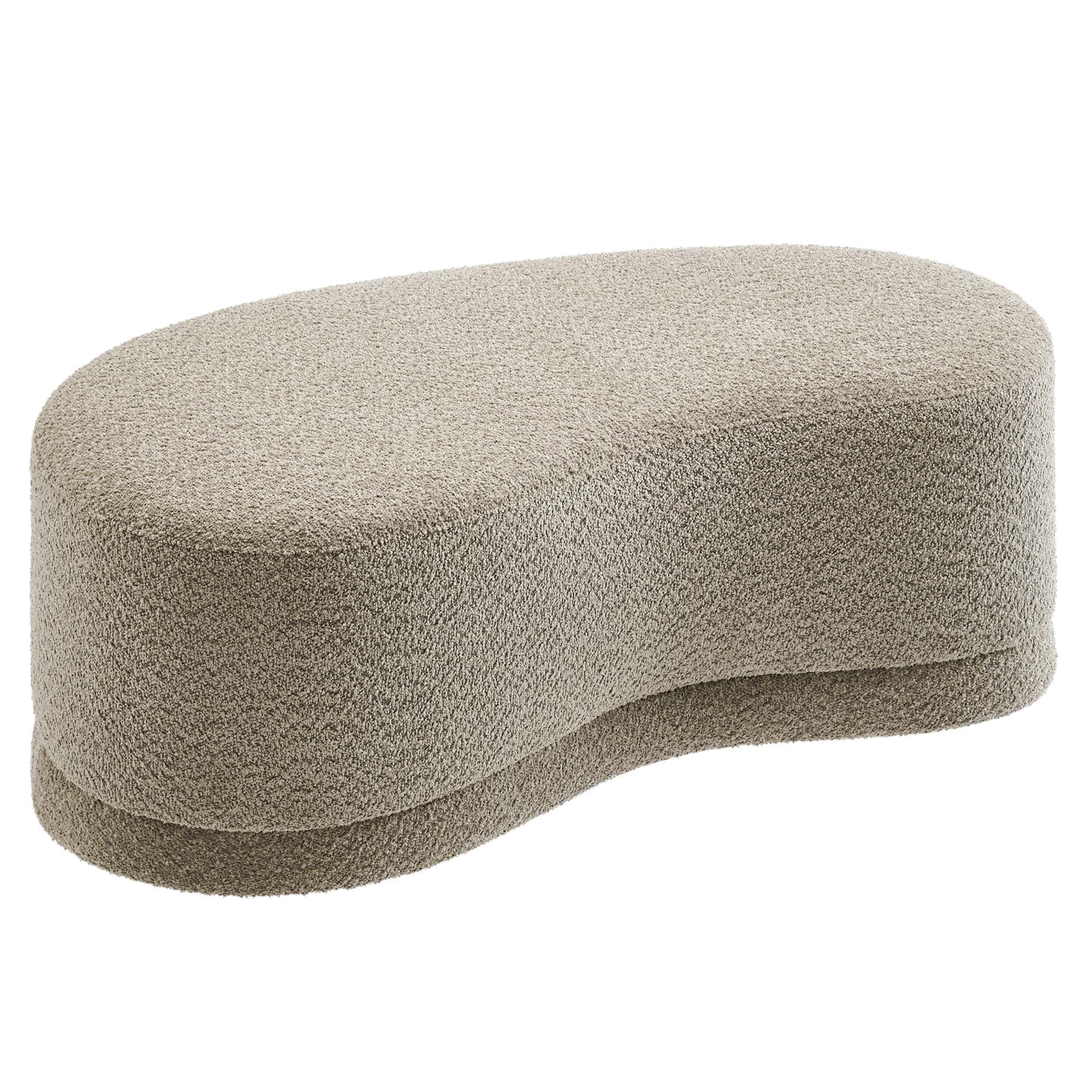 Nimbus 48" Upholstered Ottoman Bench, Oat