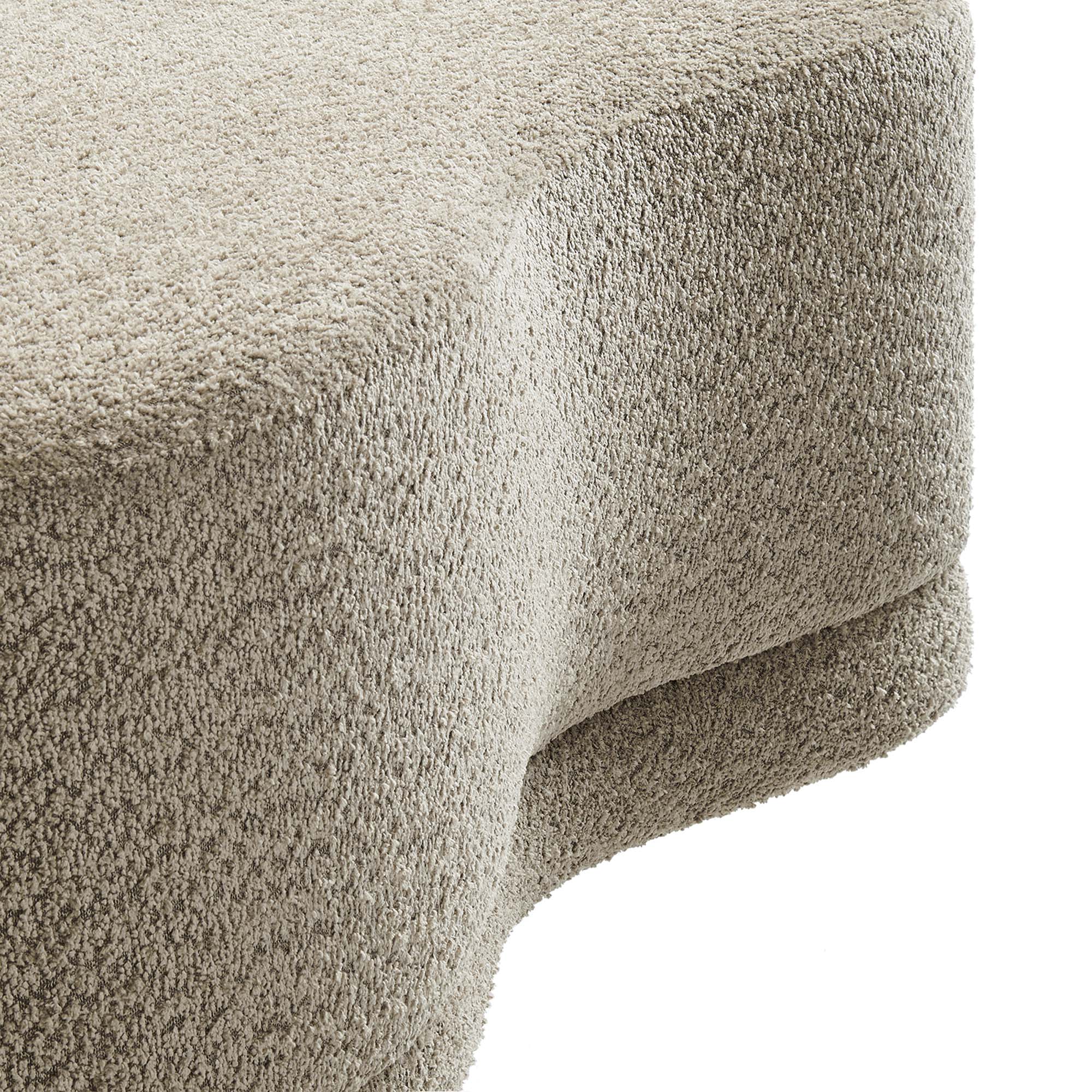 Nimbus 48" Upholstered Ottoman Bench, Oat