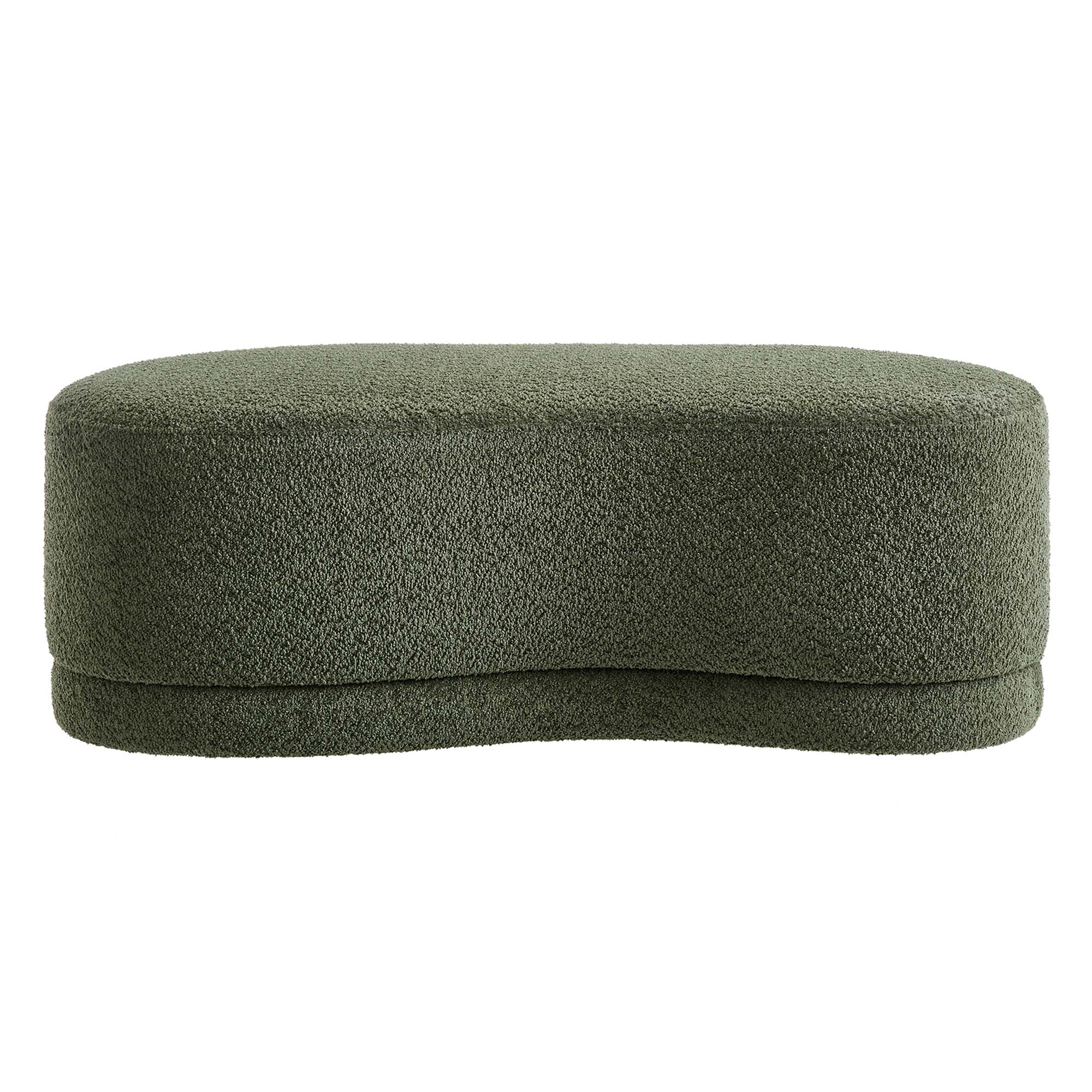 Nimbus 48" Upholstered Ottoman Bench, Sage