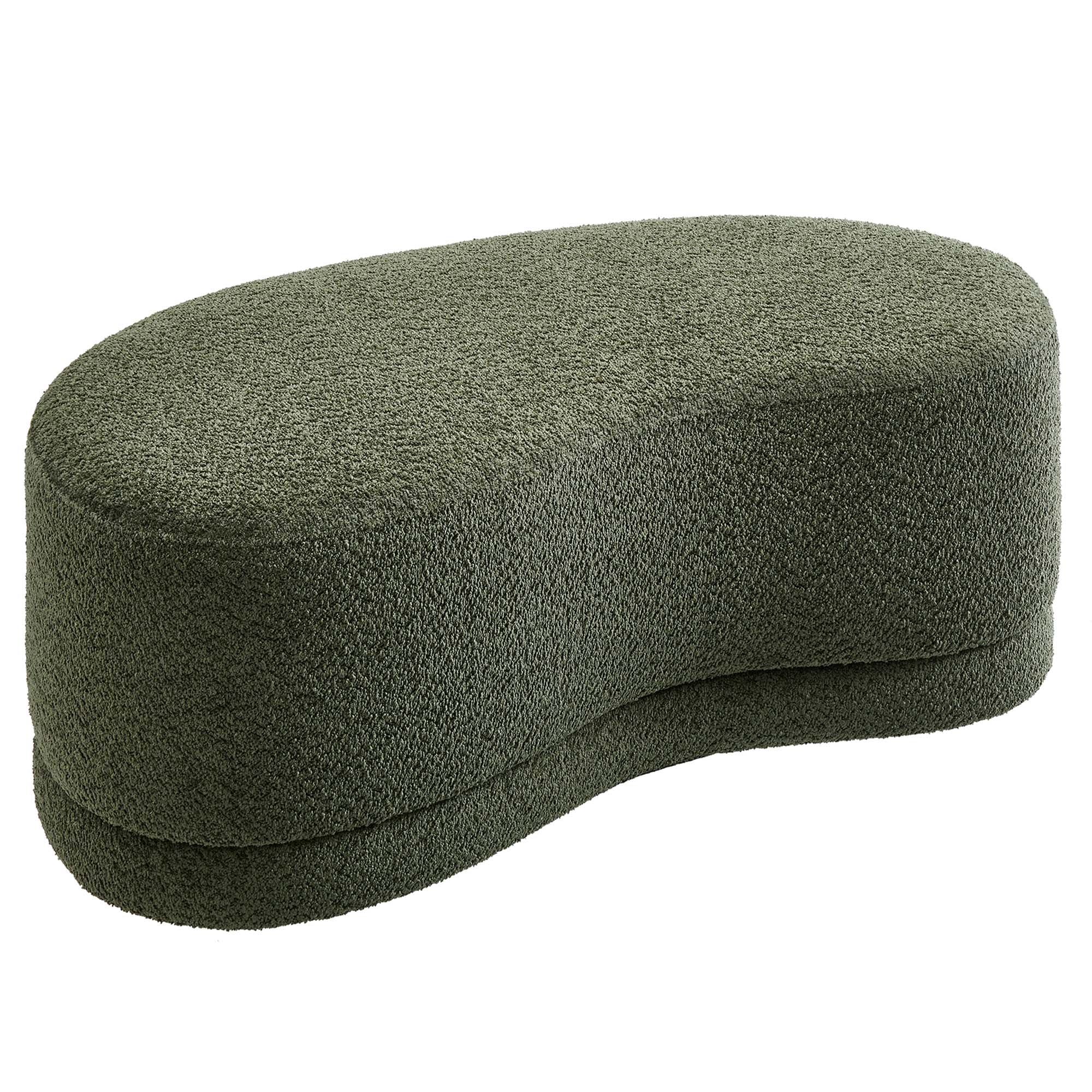 Nimbus 48" Upholstered Ottoman Bench, Sage