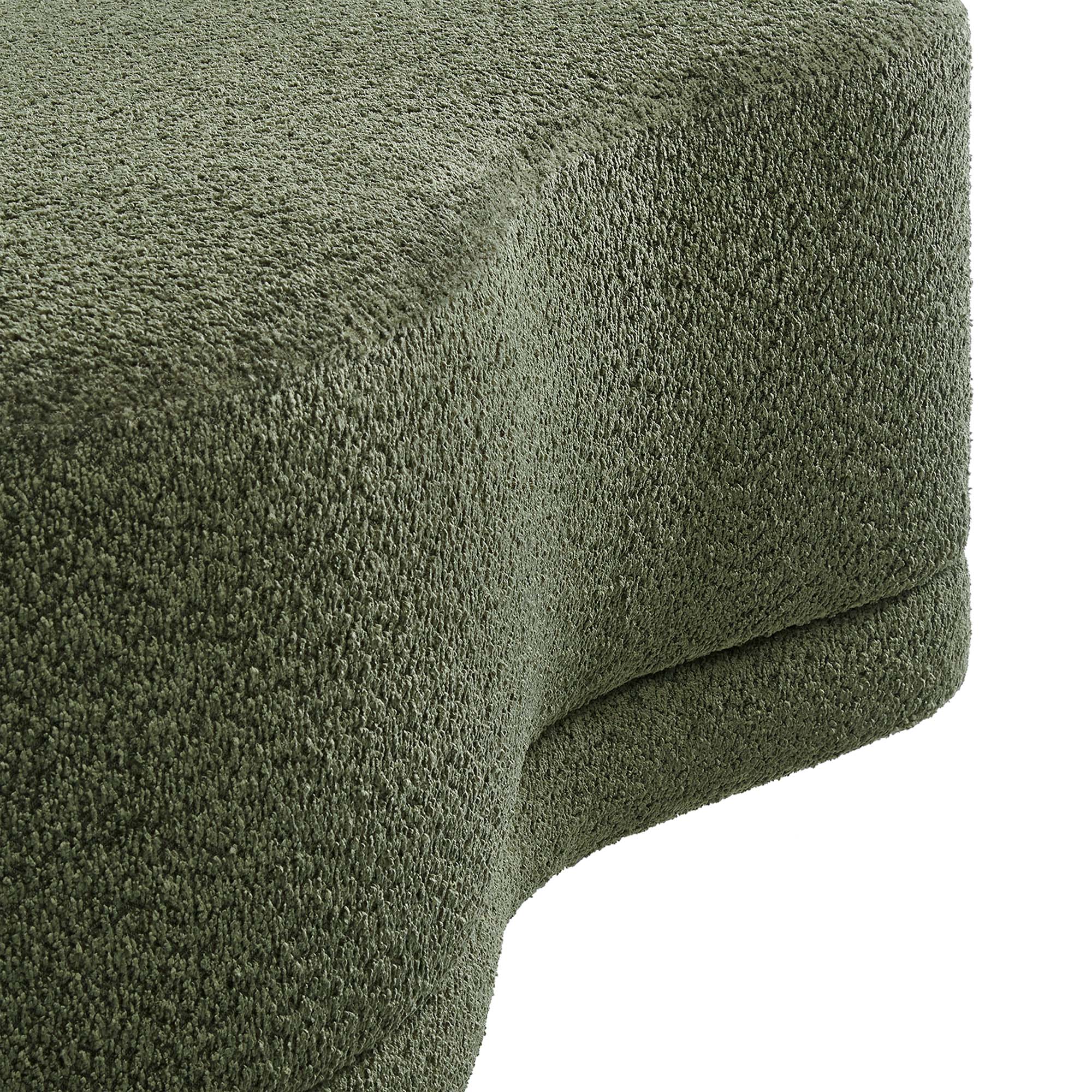 Nimbus 48" Upholstered Ottoman Bench, Sage