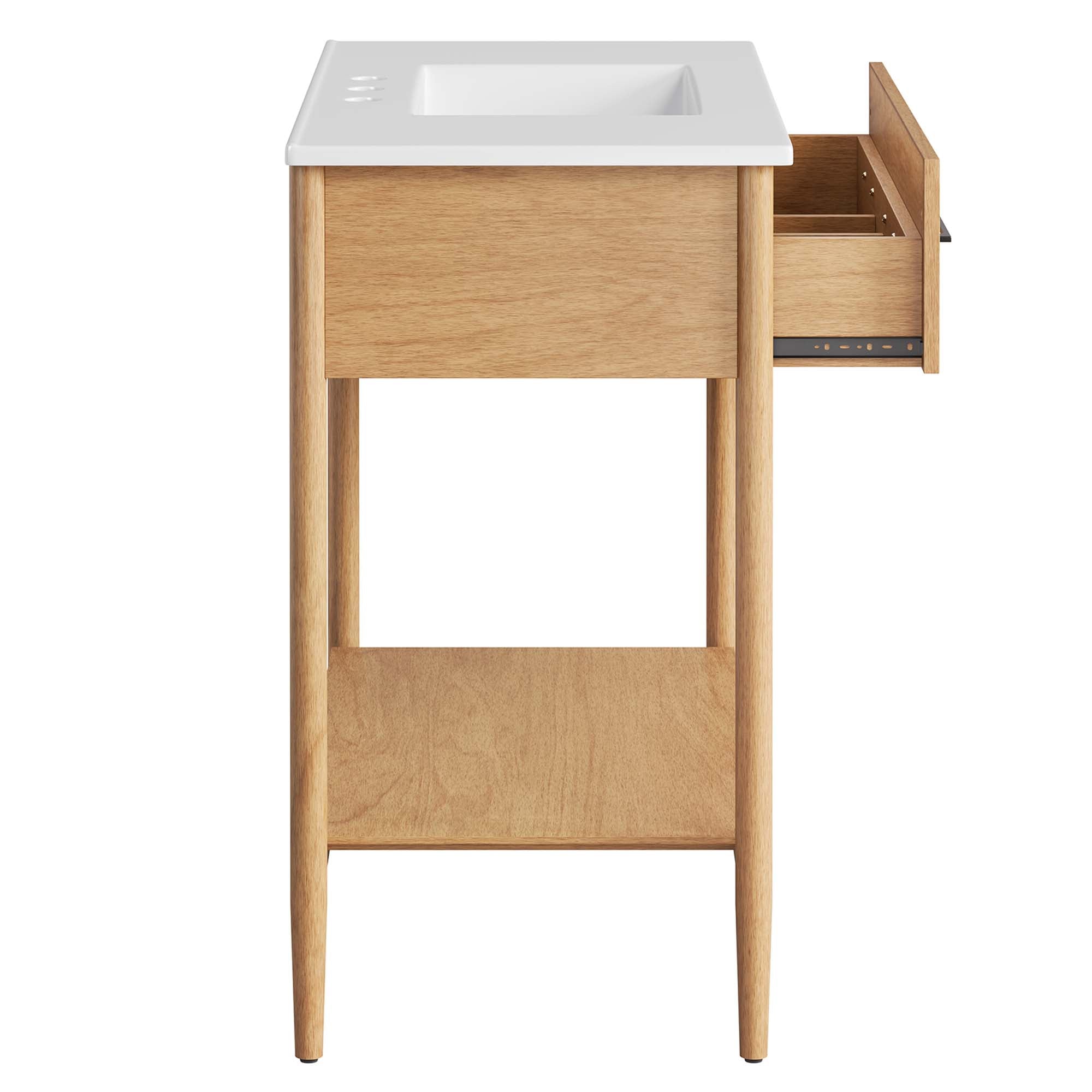 Zaire 36" Bathroom Vanity, Natural White