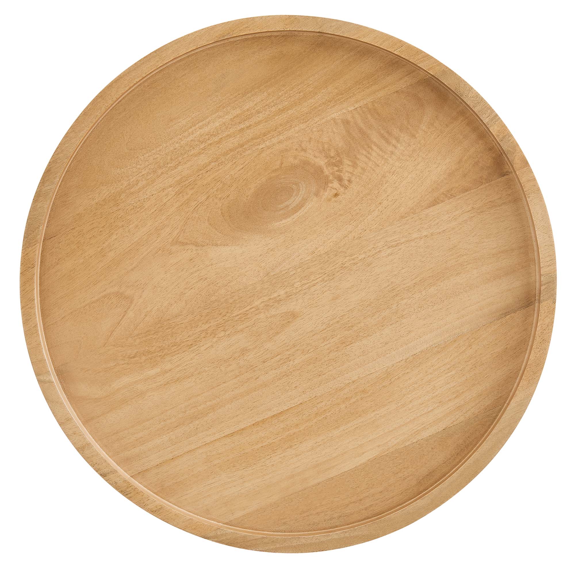Chiro Round Wood Side Table, Natural