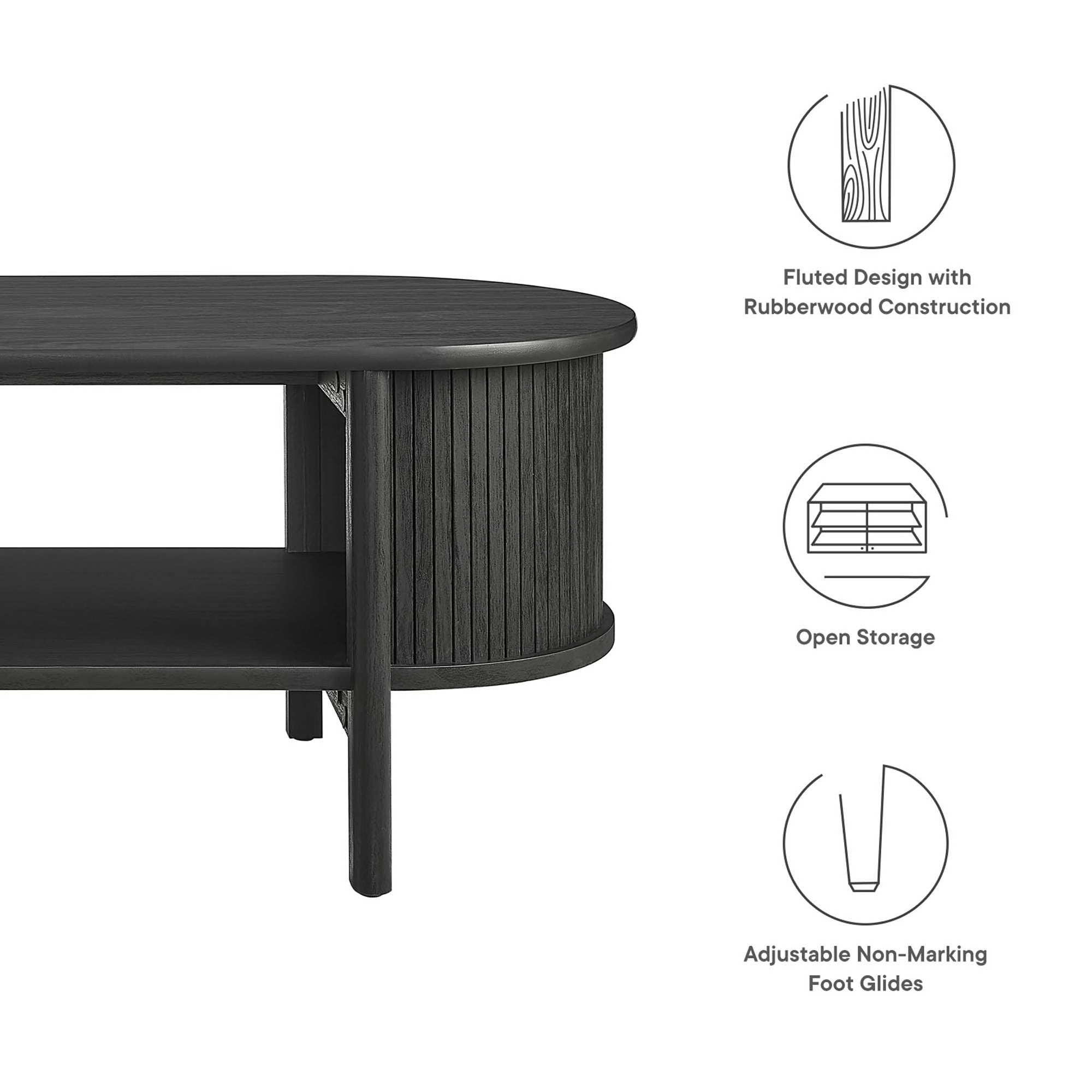 Cadence Coffee Table, Black