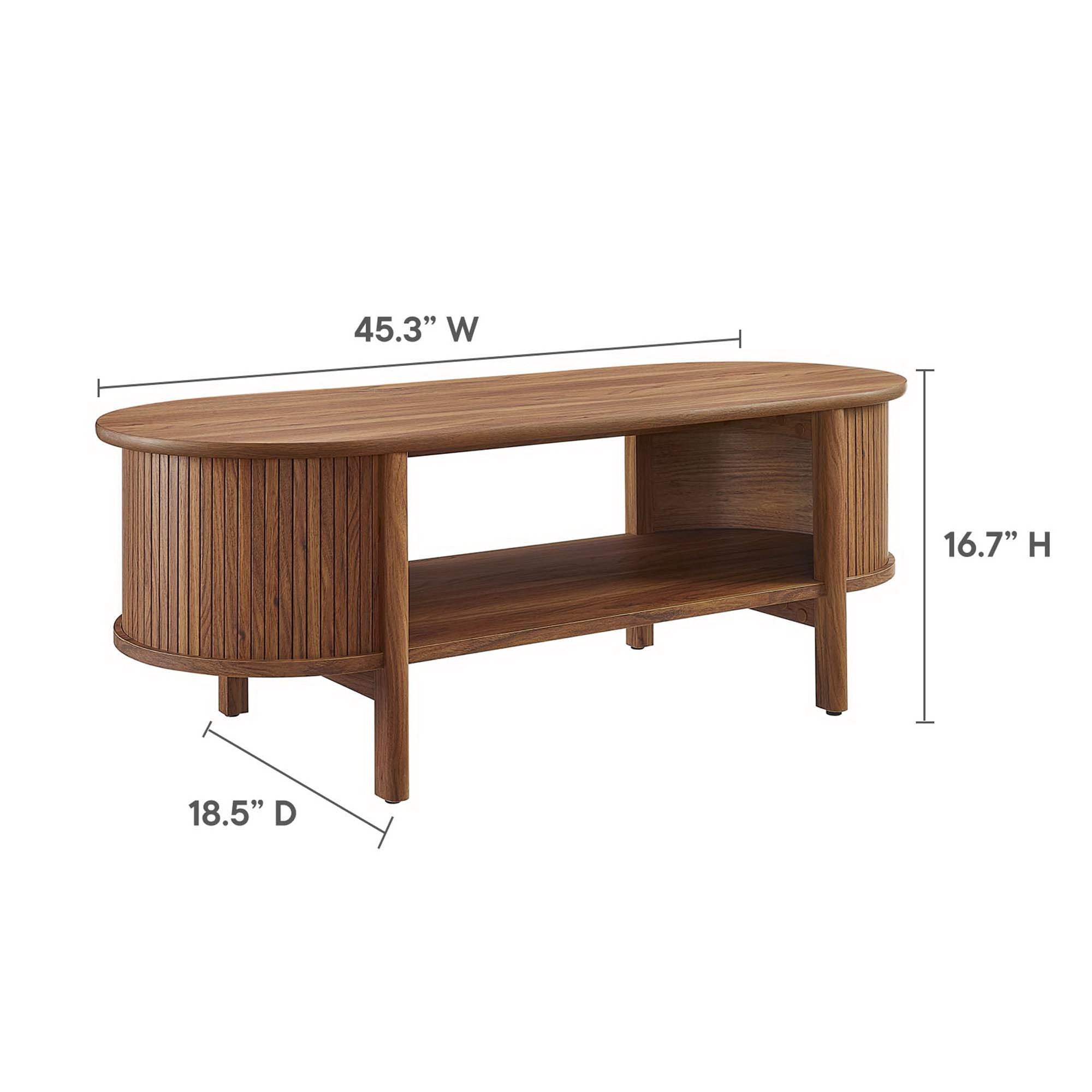 Cadence Coffee Table, Walnut