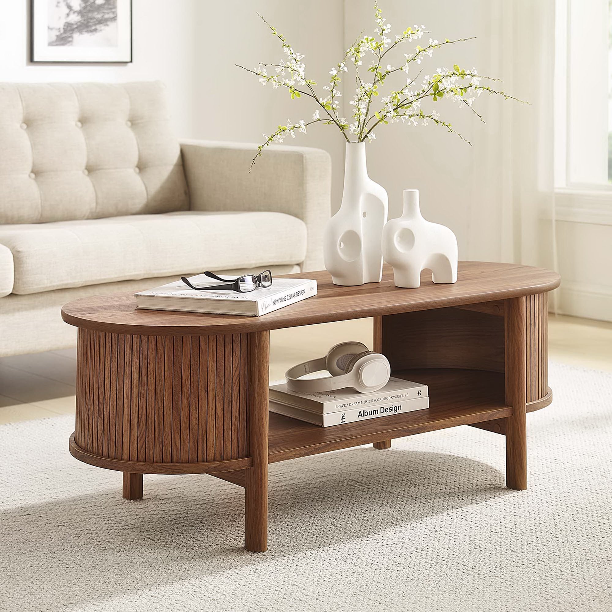 Cadence Coffee Table, Walnut