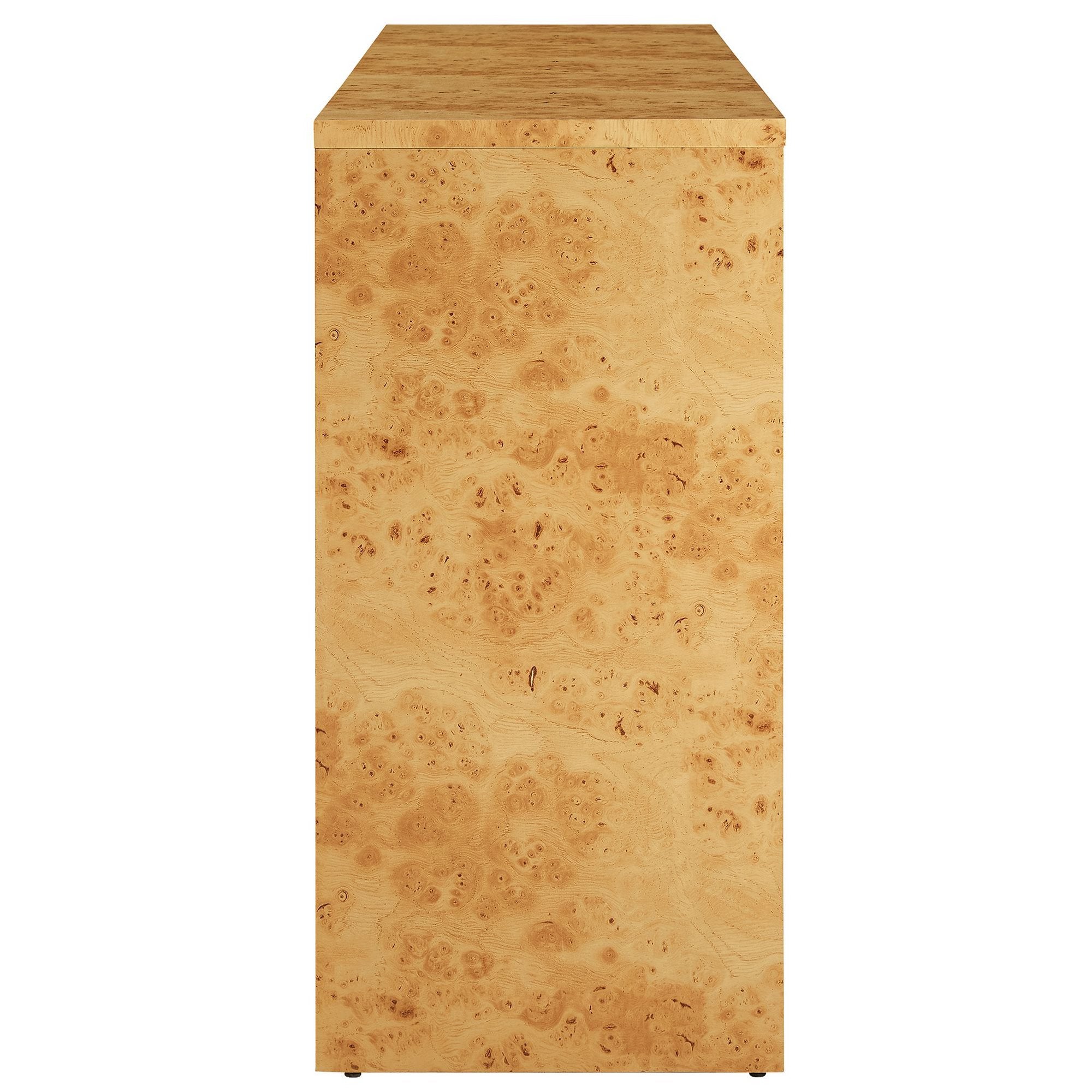 Hudson 60" Burl Wood Sideboard, Natural
