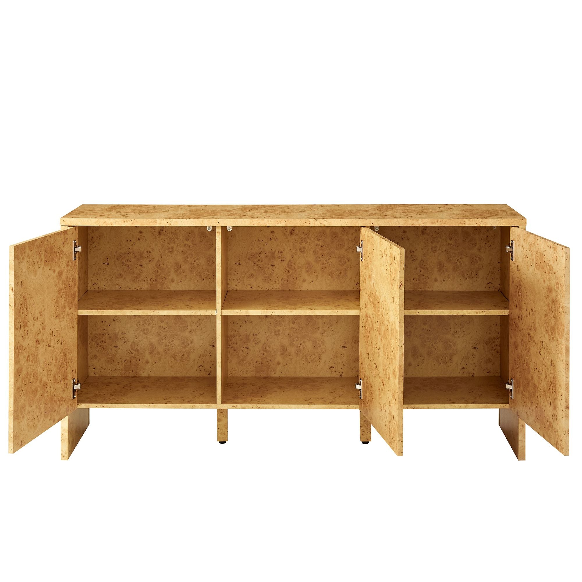 Hudson 60" Burl Wood Sideboard, Natural