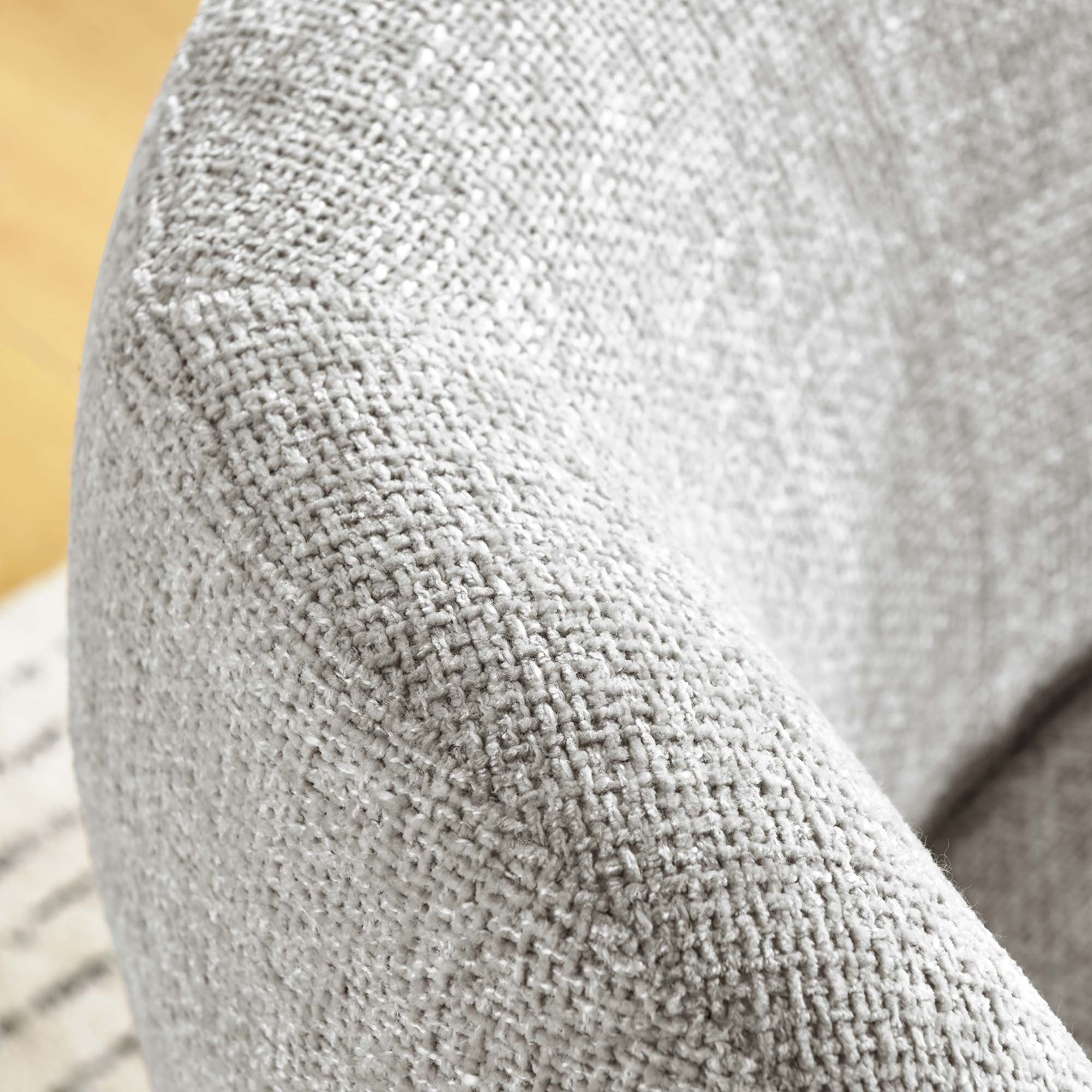 Vesta Chenille Fabric Upholstered Swivel Chair, Dove Gray