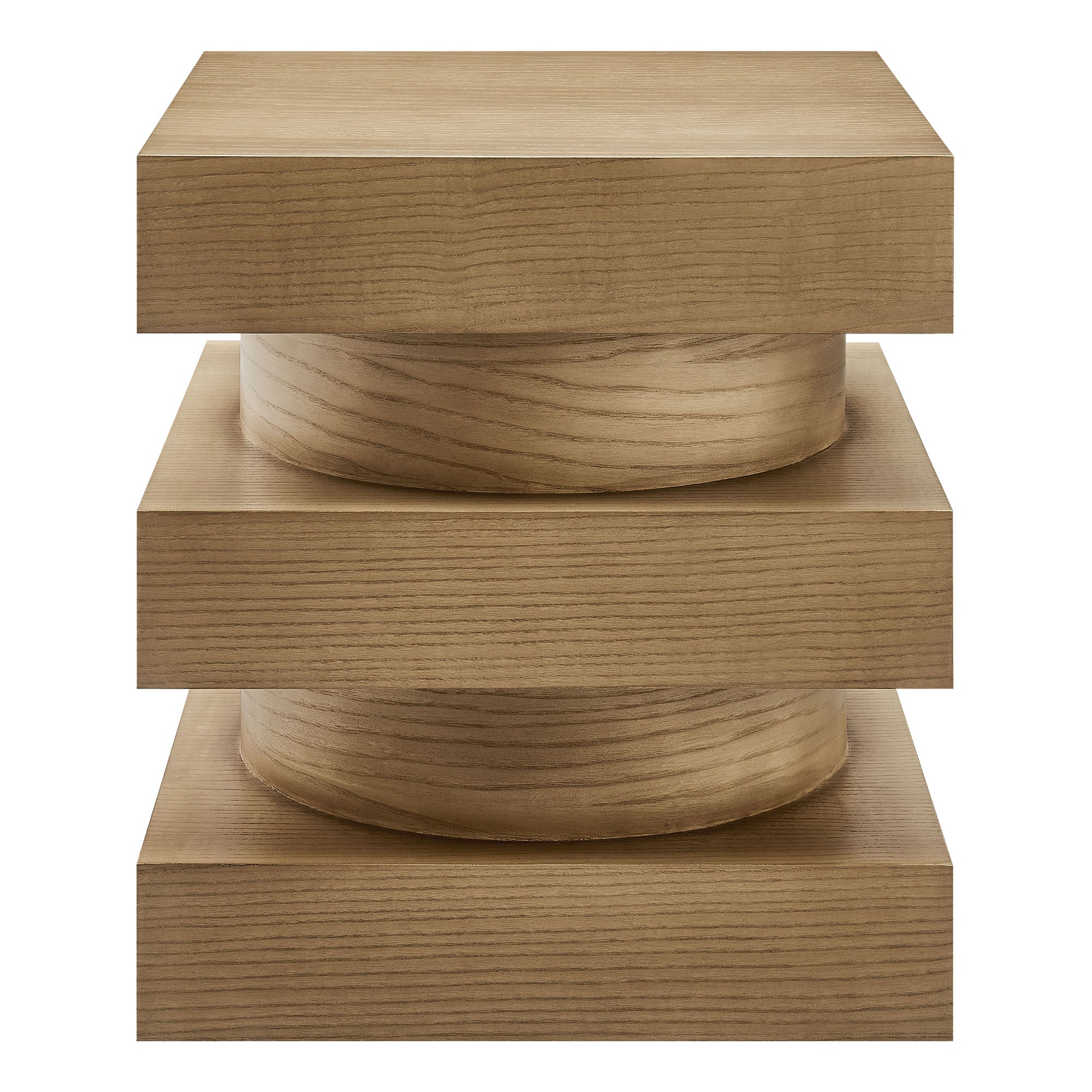Perpetuate Totem End Table, Caramel Ash