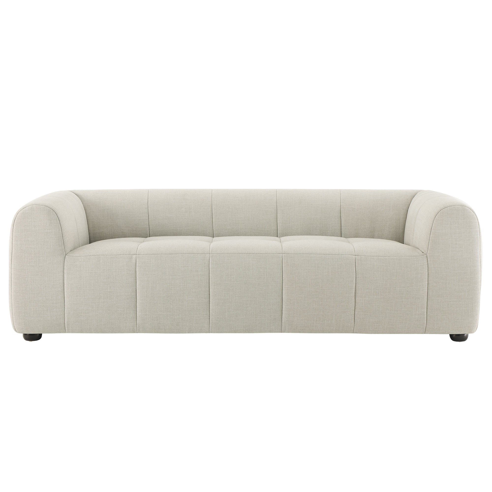 Liana Upholstered Fabric Sofa, Linen