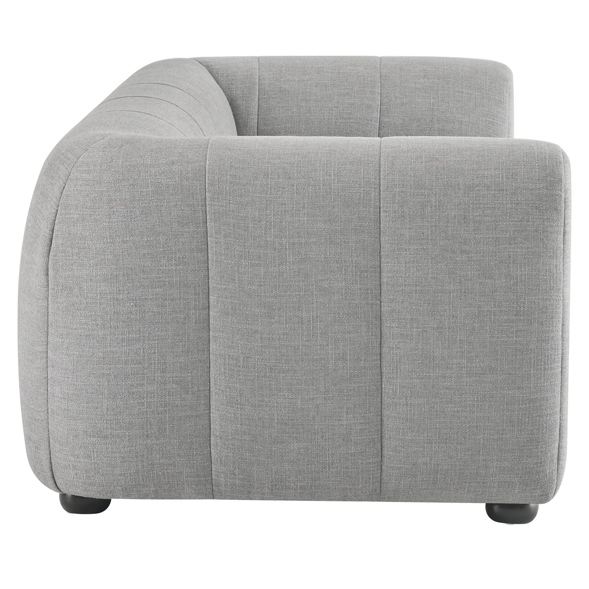 Liana Upholstered Fabric Sofa, Pewter