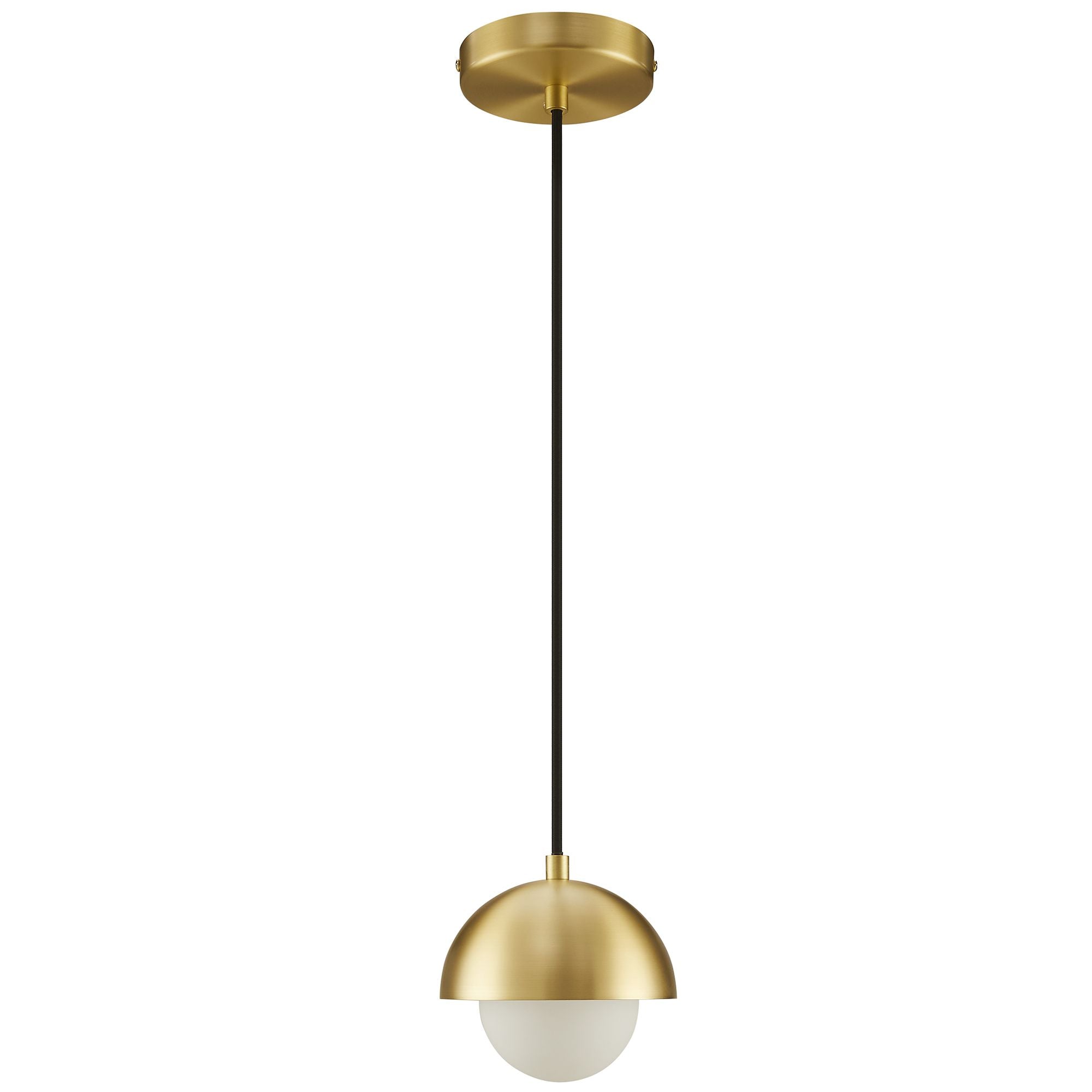 Eclipse Globe Pendant Light, Brass