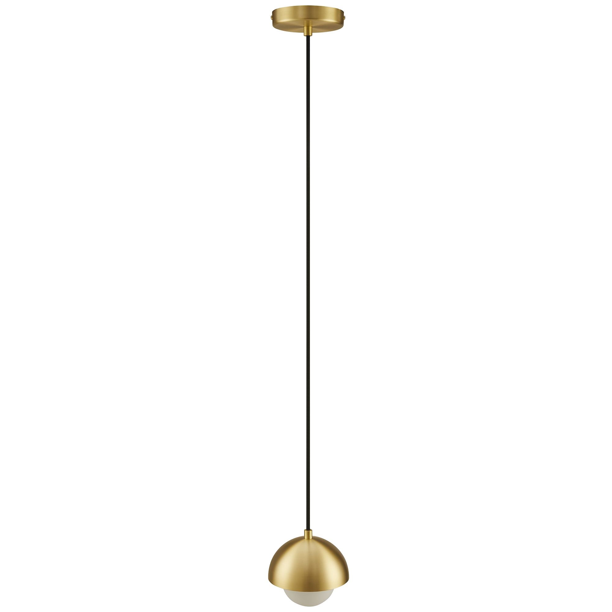 Eclipse Globe Pendant Light, Brass