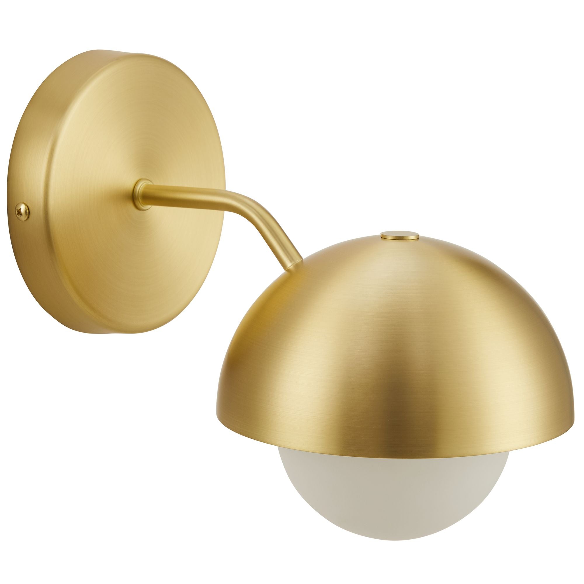 Eclipse Globe Wall Sconce, Brass