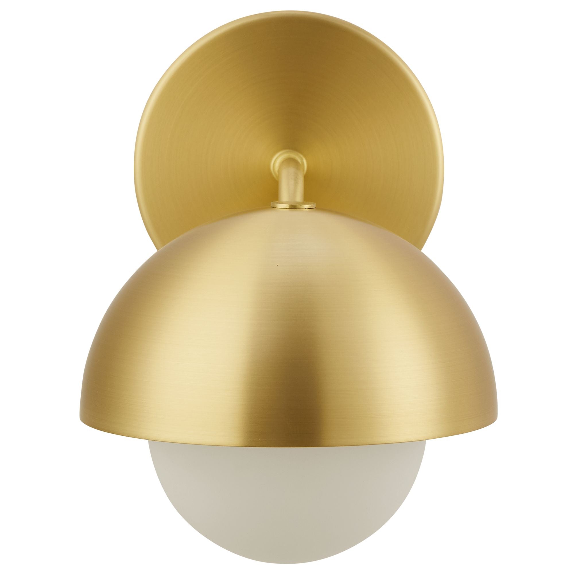 Eclipse Globe Wall Sconce, Brass