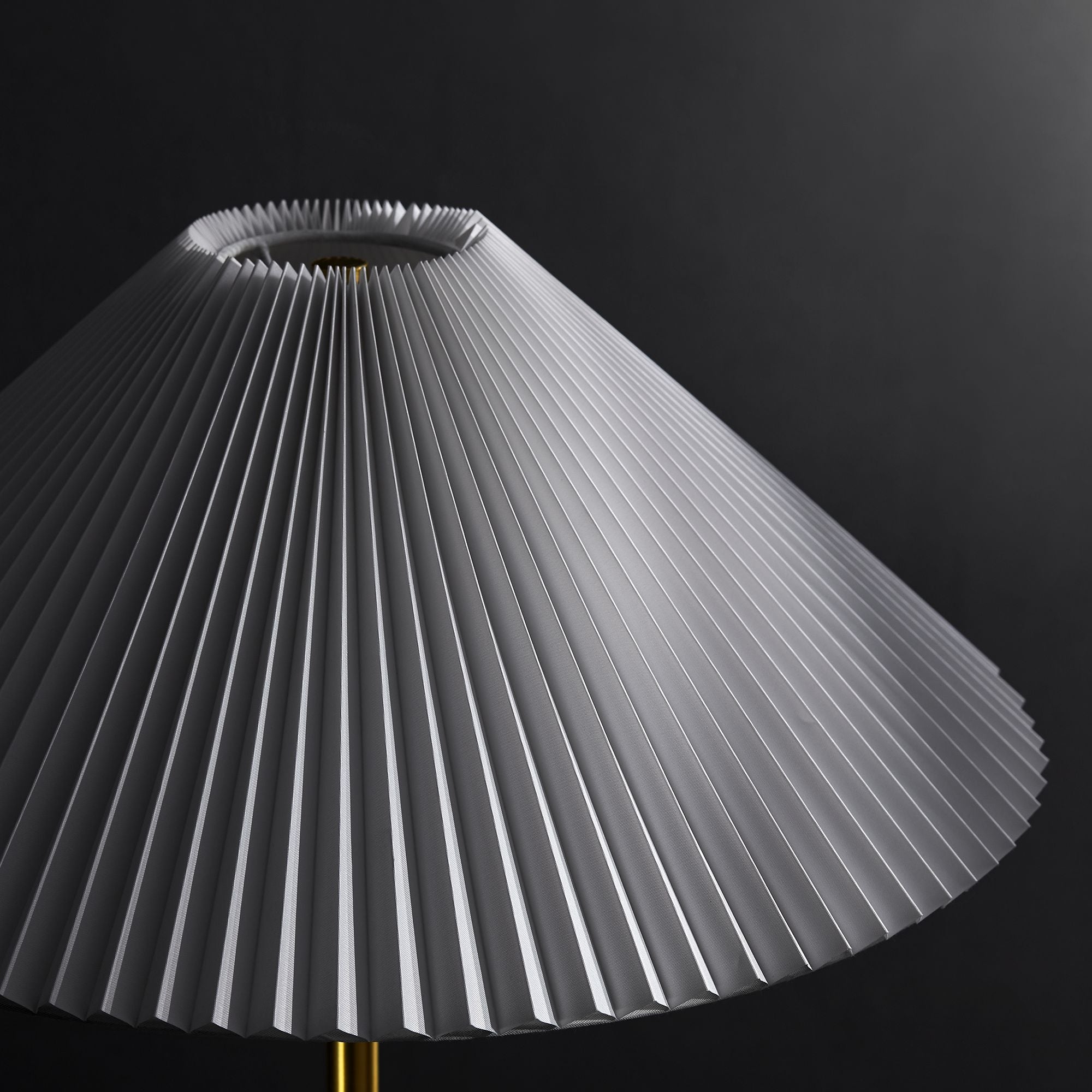 Illusion Marble Dome Floor Lamp, Brass