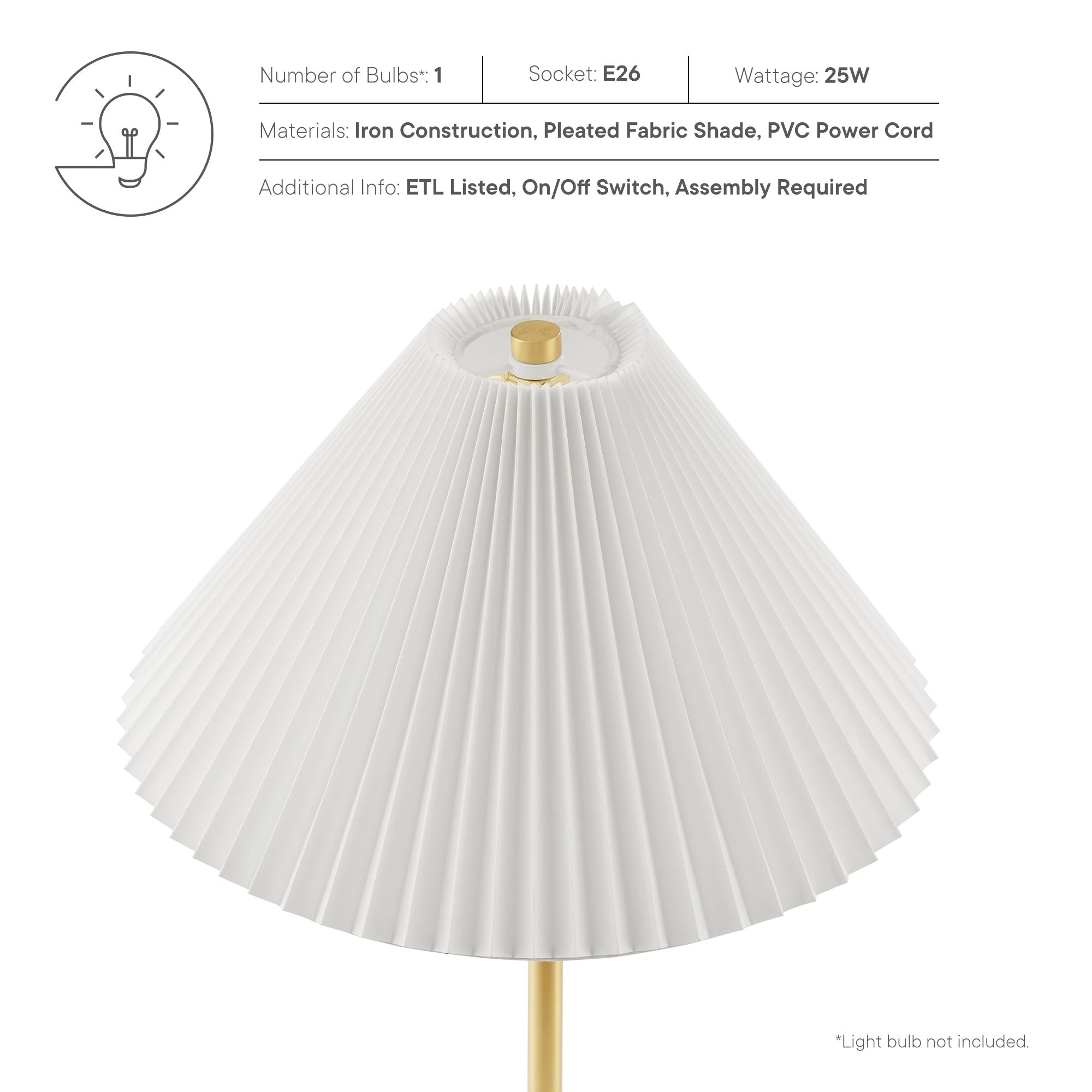 Illusion Marble Dome Floor Lamp, Brass