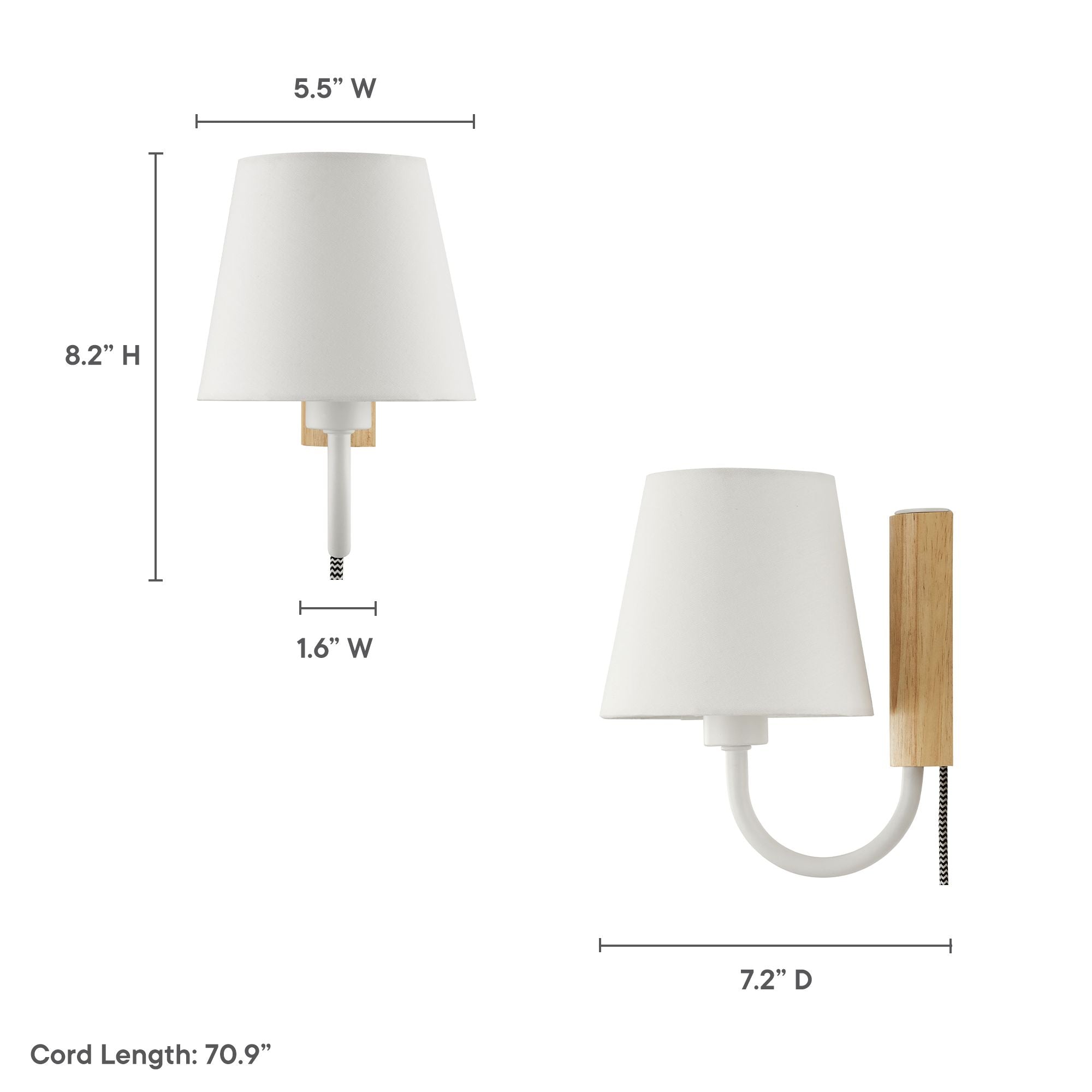 Sunlit Swivel Wall Sconce, Natural White