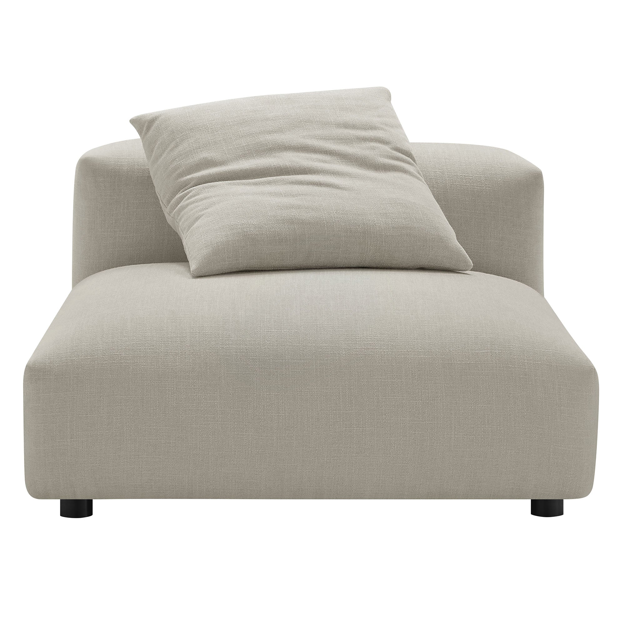 Solace 2-Piece Modular Upholstered Fabric Sofa, Linen