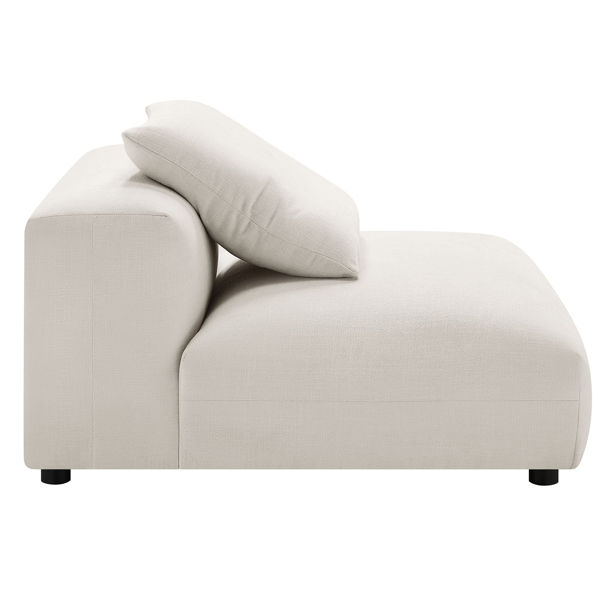 Solace 3-Piece Modular Upholstered Fabric Sofa, Salt