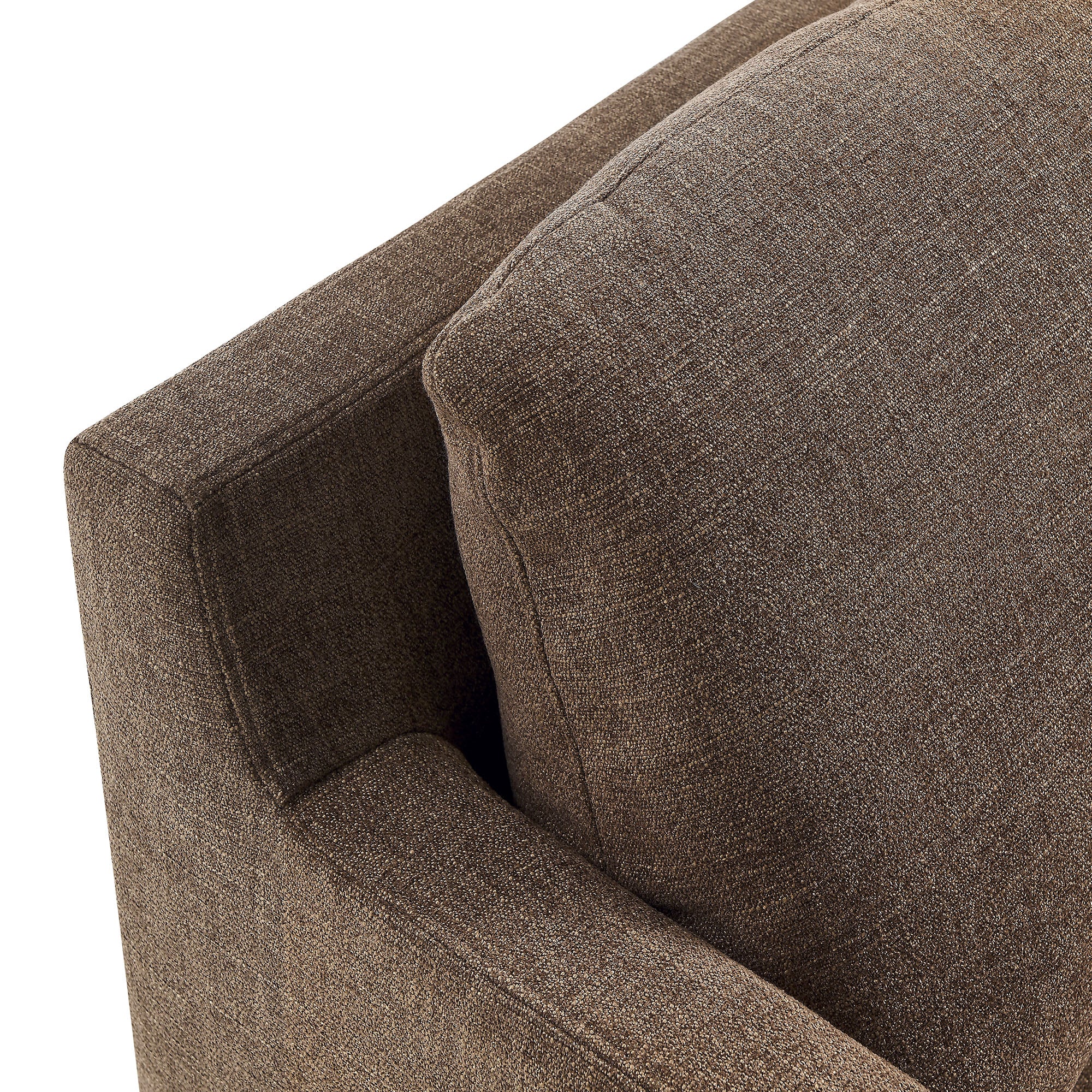 Serene Fabric Slipcovered Swivel Armchair, Mocha
